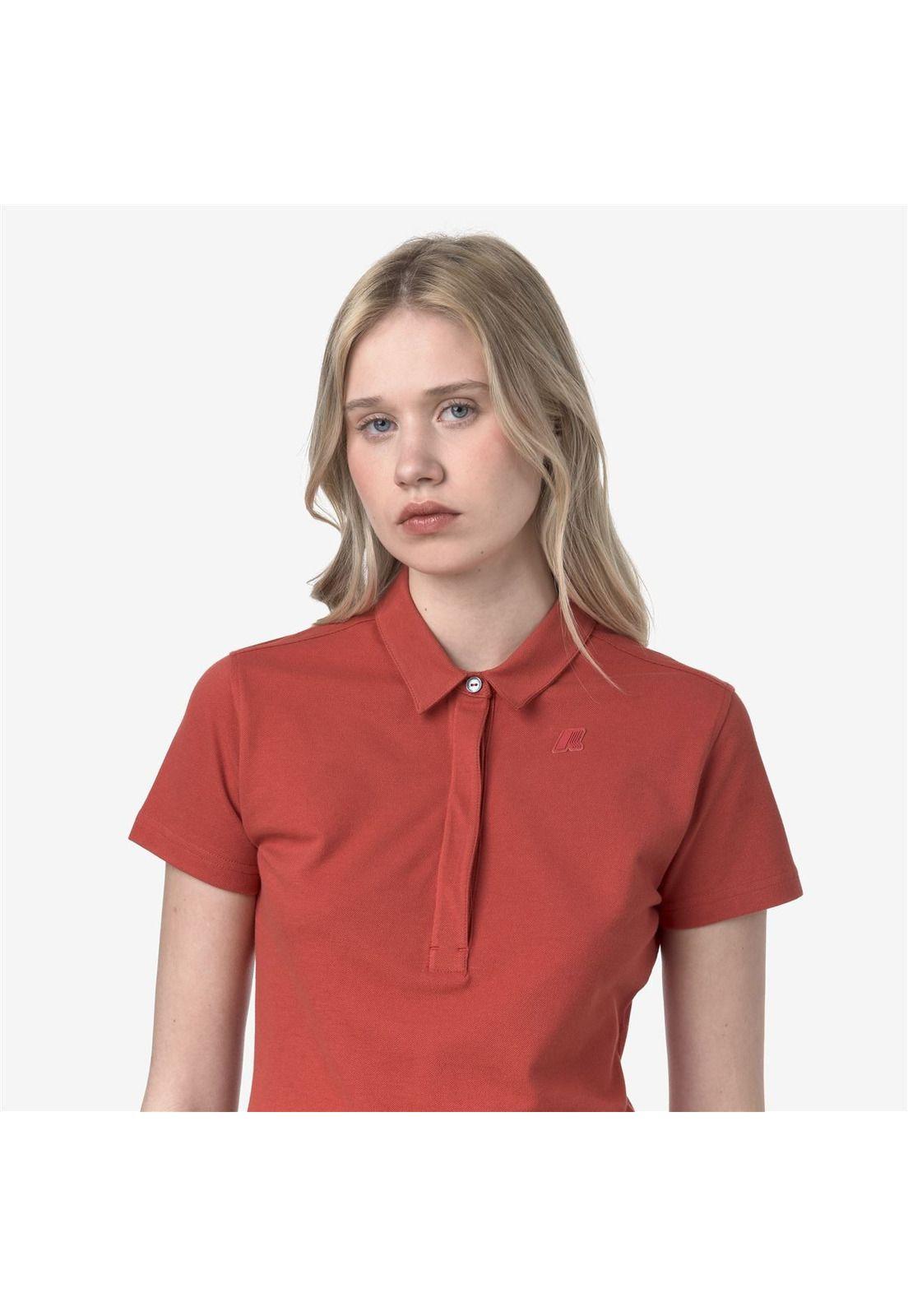 Polera K-Way Women Amedea Pique Red Jasper-3