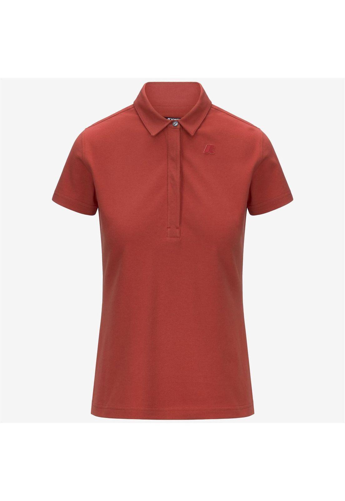 Polera K-Way Women Amedea Pique Red Jasper-4