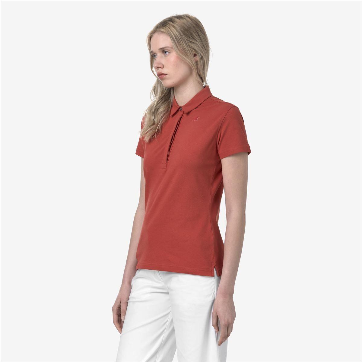 Polera K-Way Women Amedea Pique Red Jasper-2