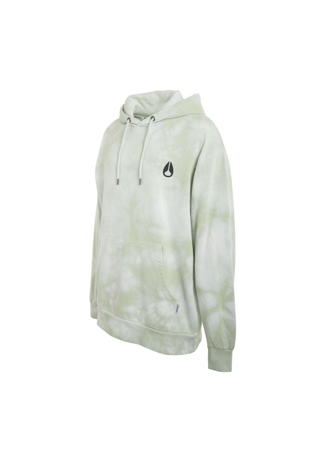 Poleron Men Hoodie Tie dye Green Icon Front-2
