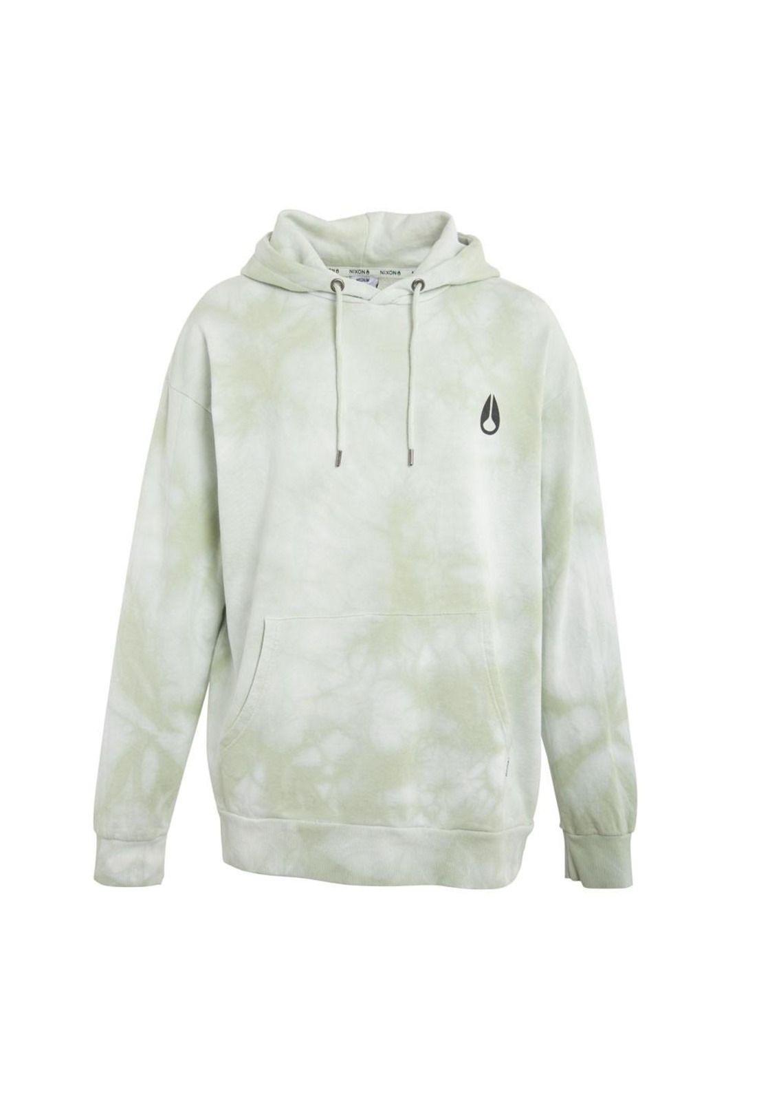 Poleron Men Hoodie Tie dye Green Icon Front-0