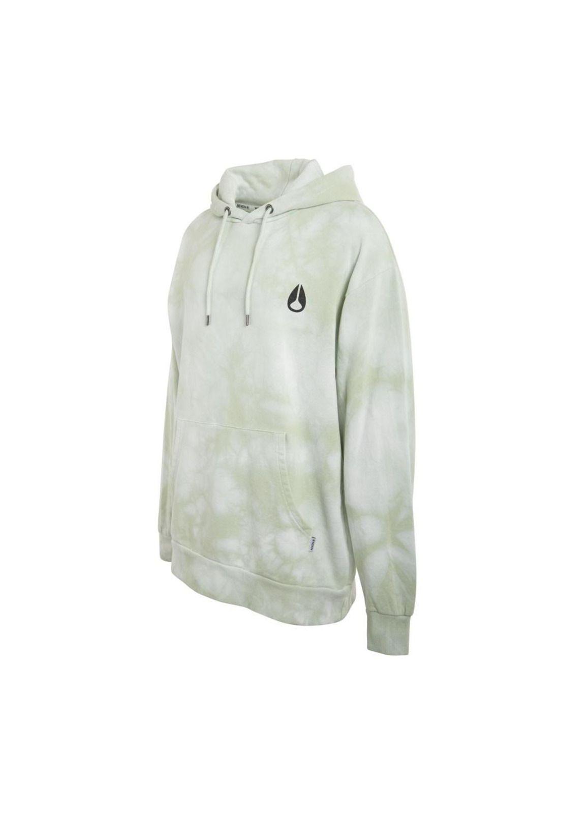 Poleron Men Hoodie Tie dye Green Icon Front-1