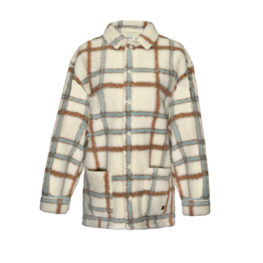 Sherpa Reef Women Buttons Beige Brown-0