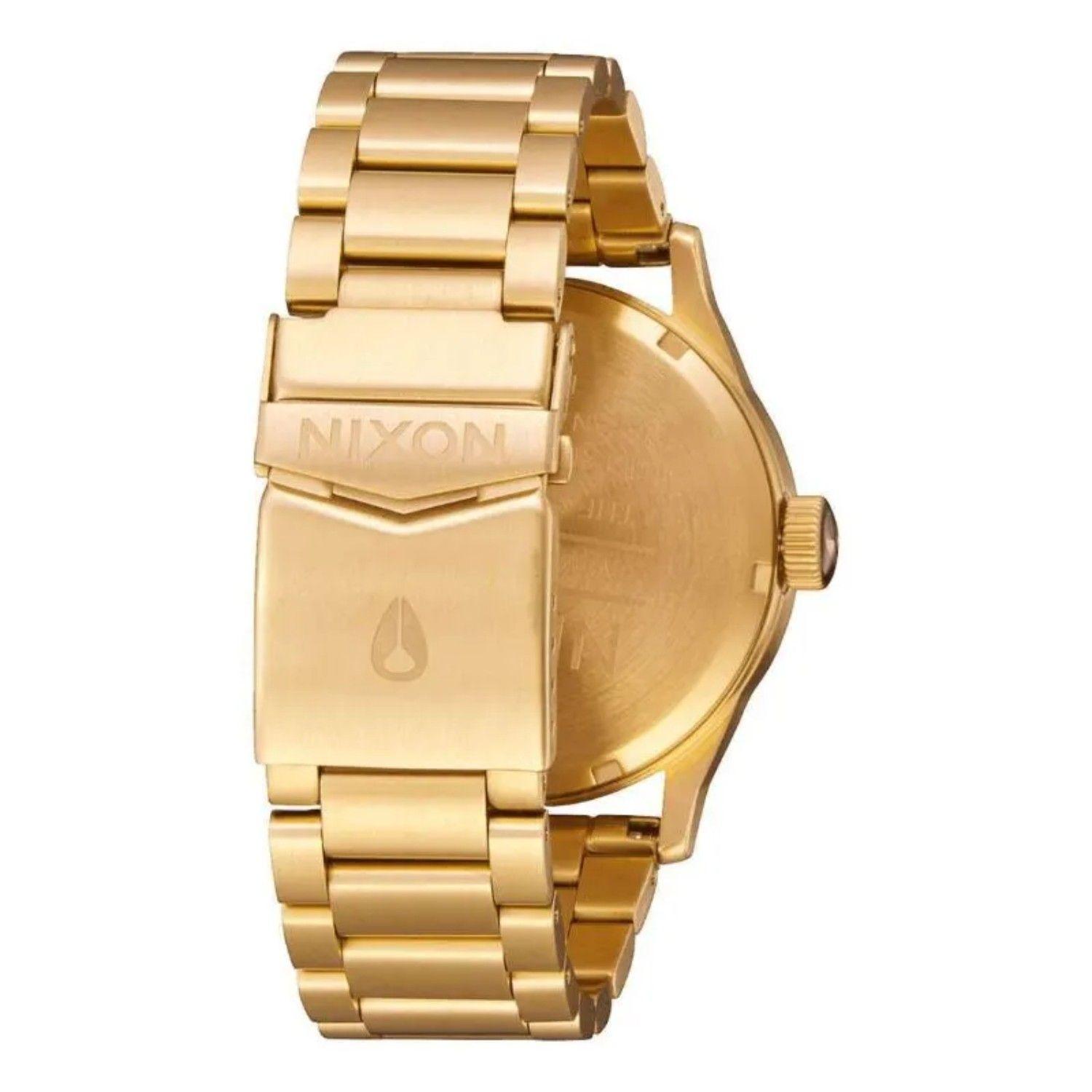 Reloj Nixon Sentry Burgundy Gold-1