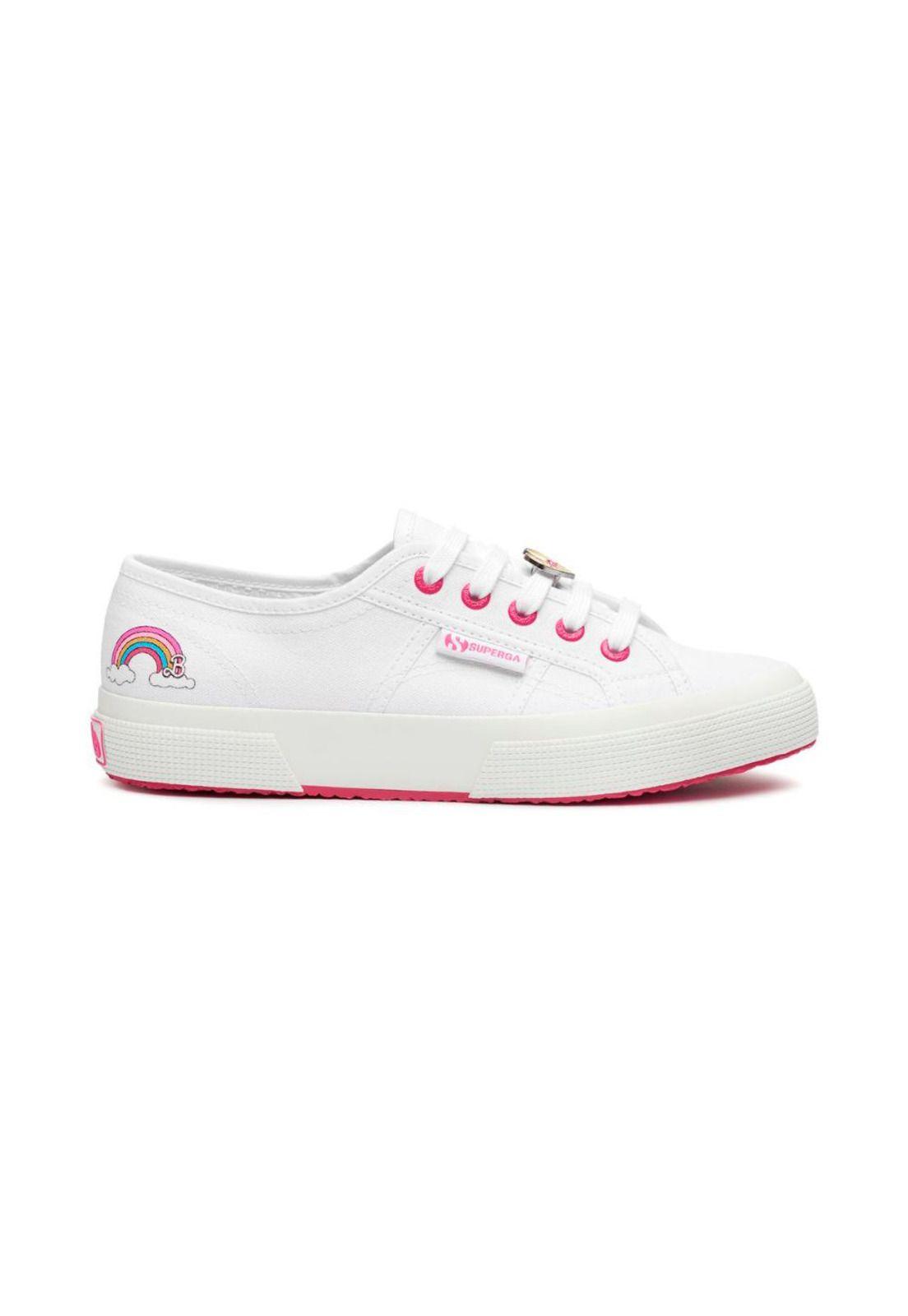 Barbie x Superga 2750 Zapatilla Movie Pins White Fuchsia-0
