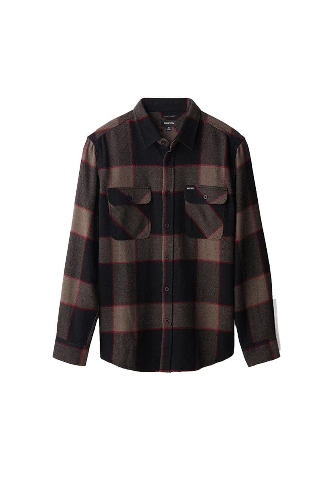 Camisa Men Bowerly Flannel Heather Grey Charcoal-0
