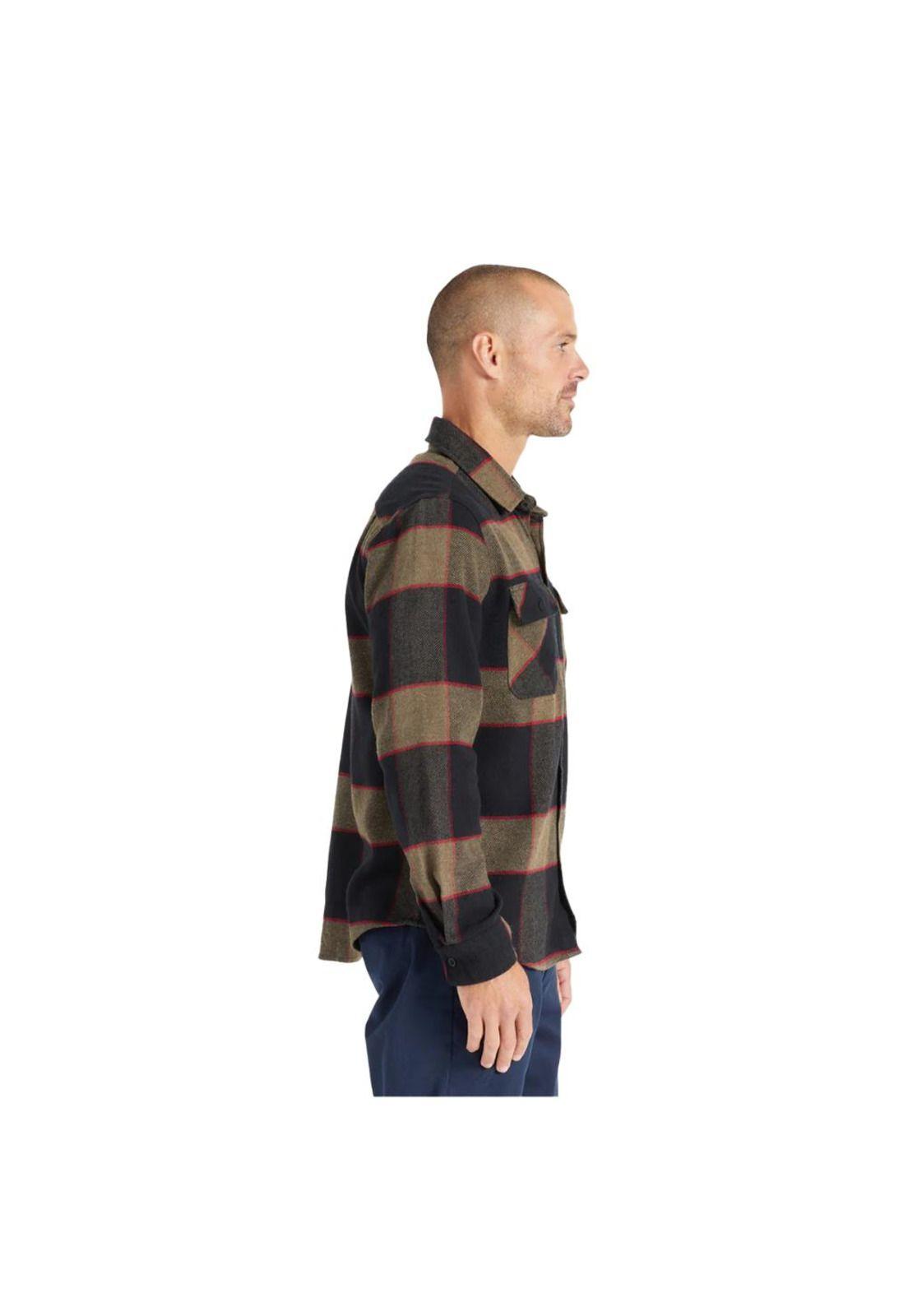 Camisa Men Bowerly Flannel Heather Grey Charcoal-2