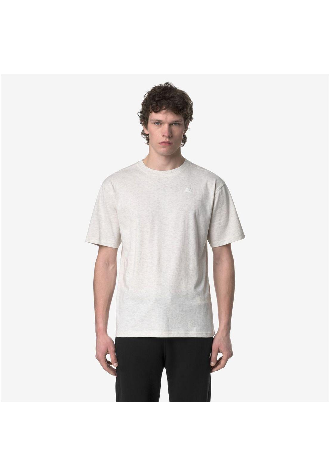 Polera K-Way Men Solo White Bleach Melange-0