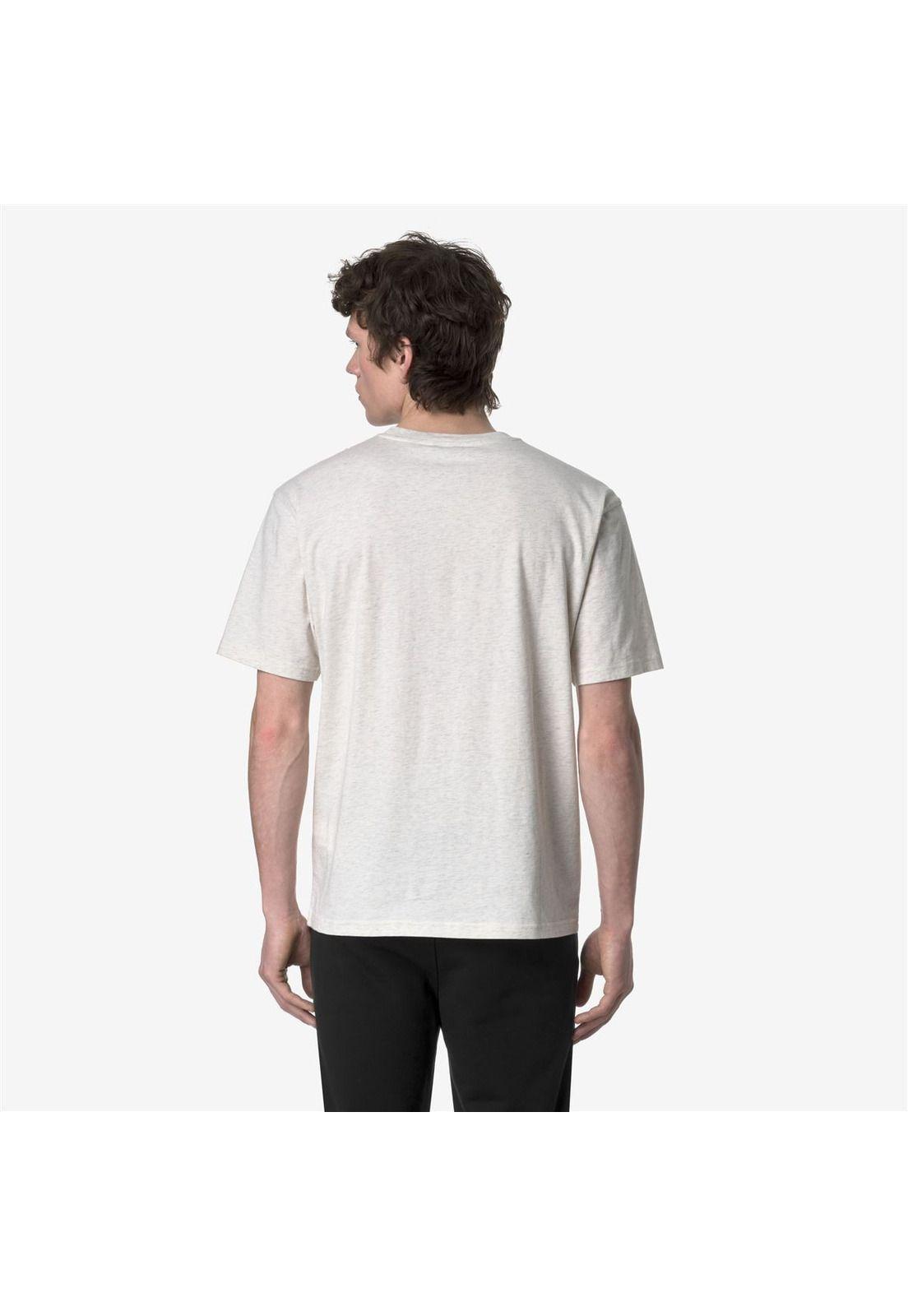 Polera K-Way Men Solo White Bleach Melange-1