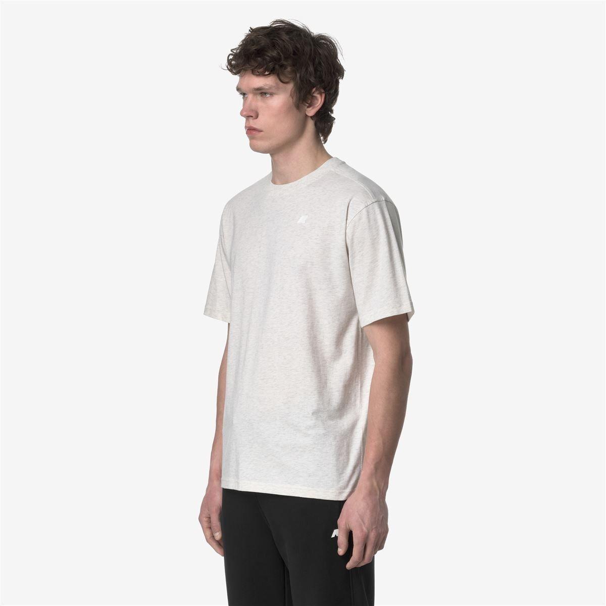 Polera K-Way Men Solo White Bleach Melange-2