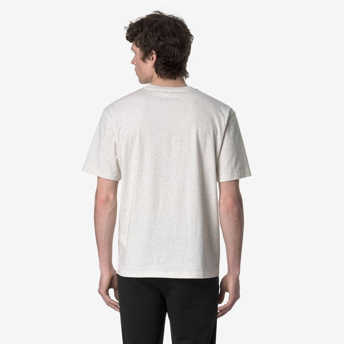Polera K-Way Men Solo White Bleach Melange-3