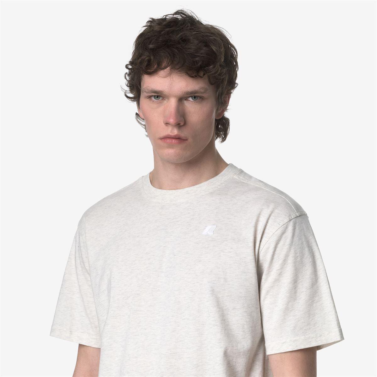 Polera K-Way Men Solo White Bleach Melange-4