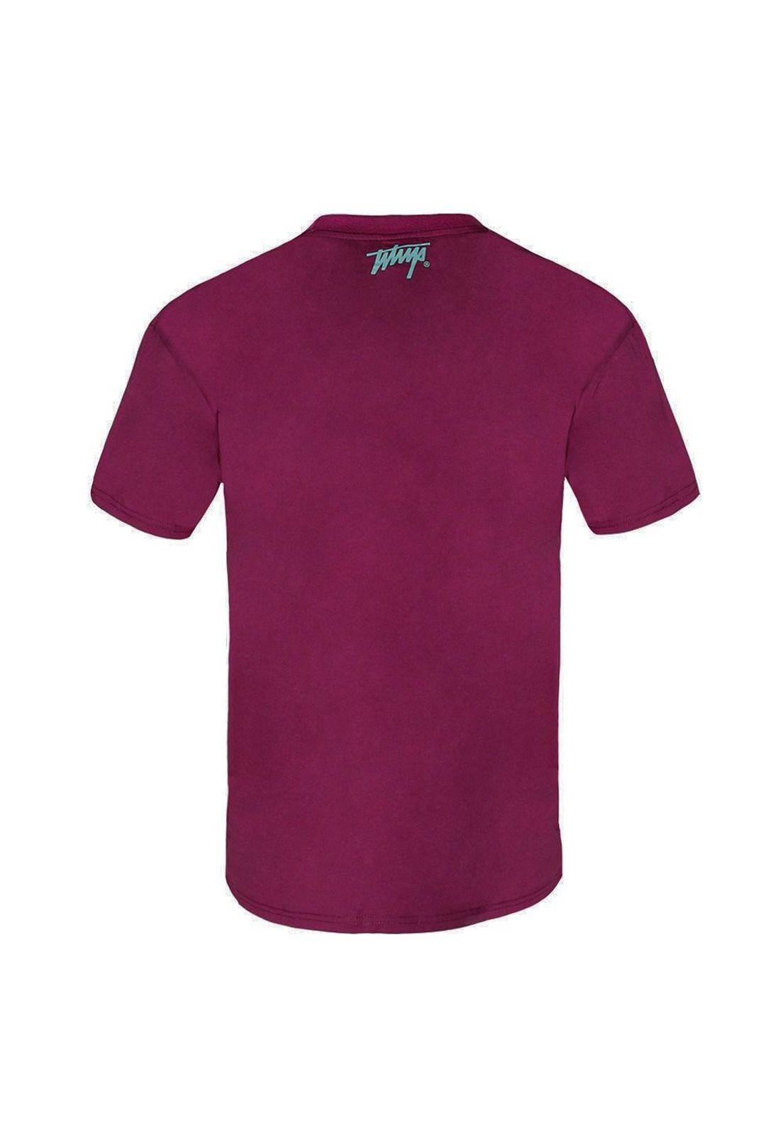 Polera Men Oversize Bear Purple Burgundy-3