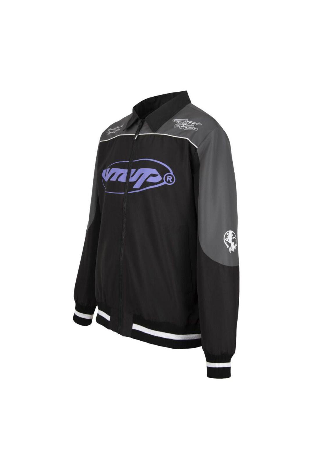 Chaqueta Full Zipper Black Gray Purple-3