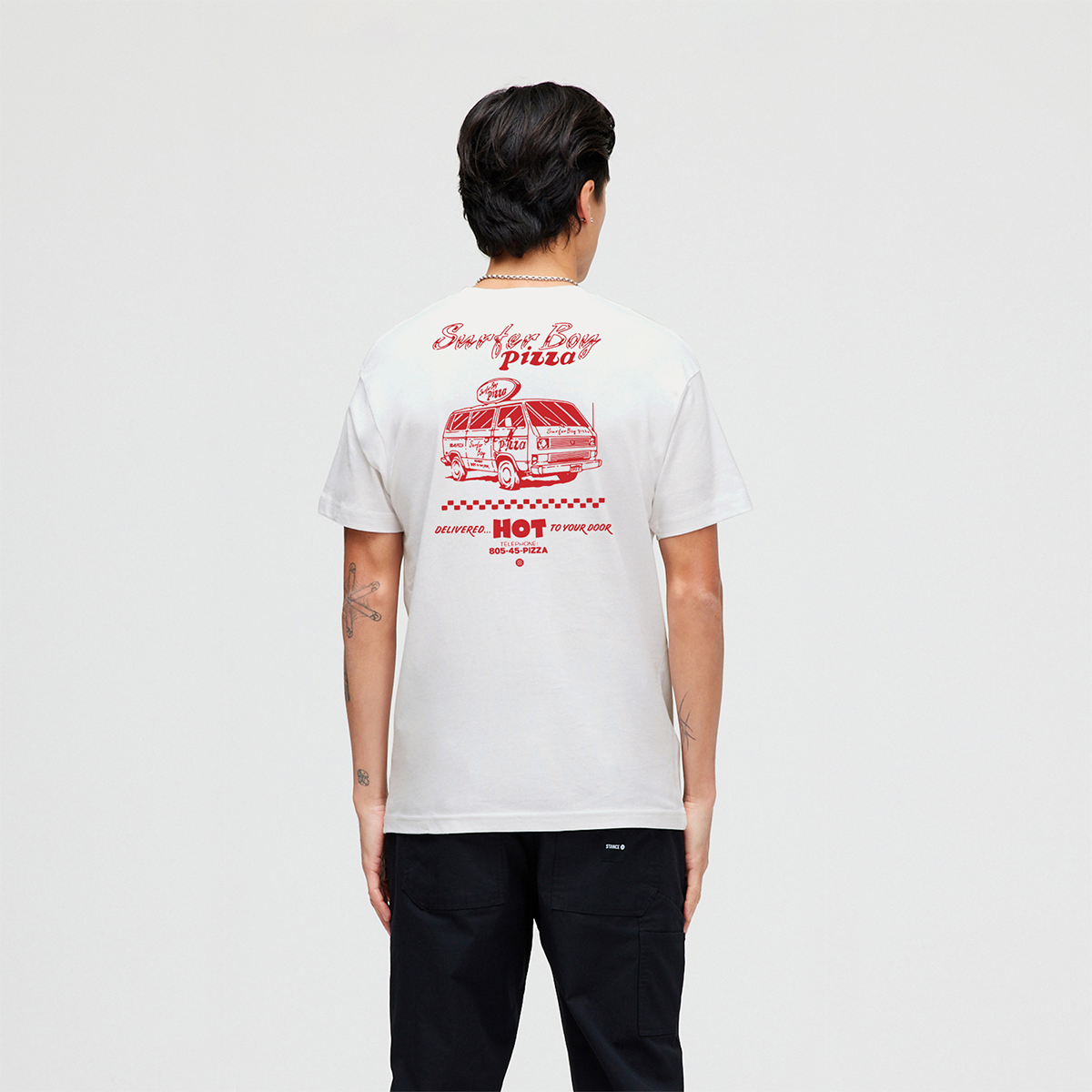 Polera Stance Surfer Boy White-3