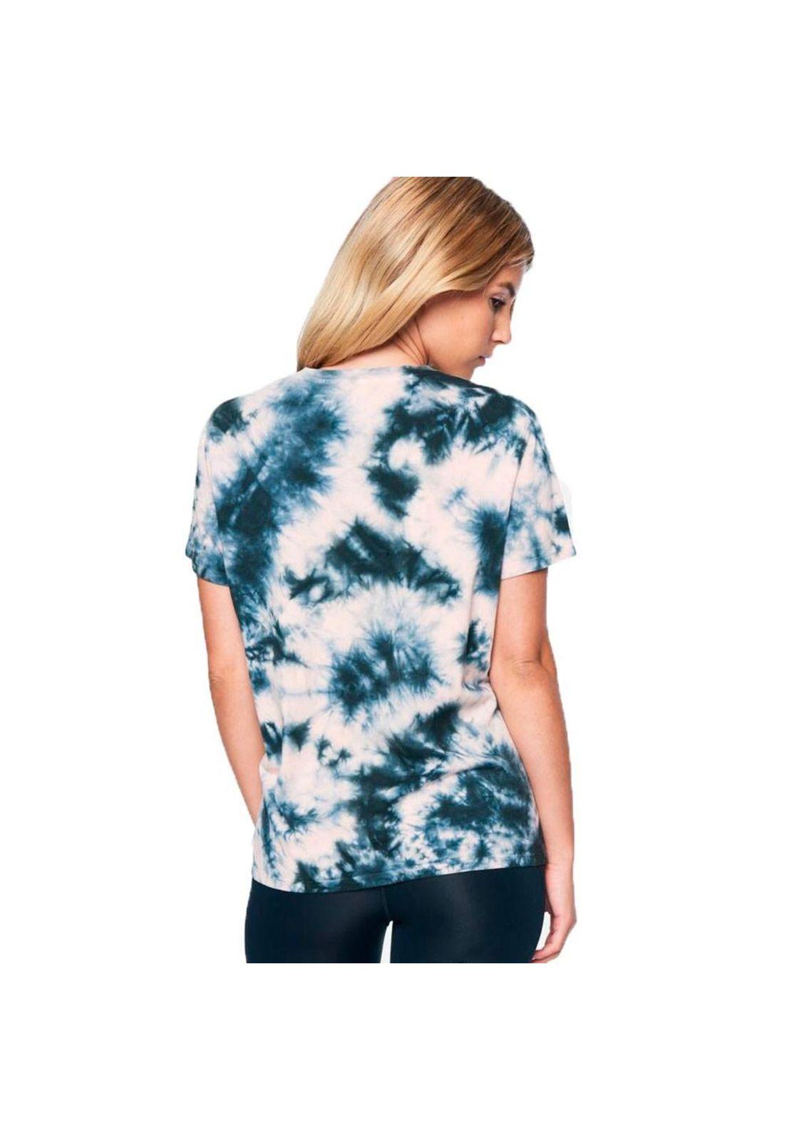 Polera Melody Tie Dye Re Black Coralt Hurley-1