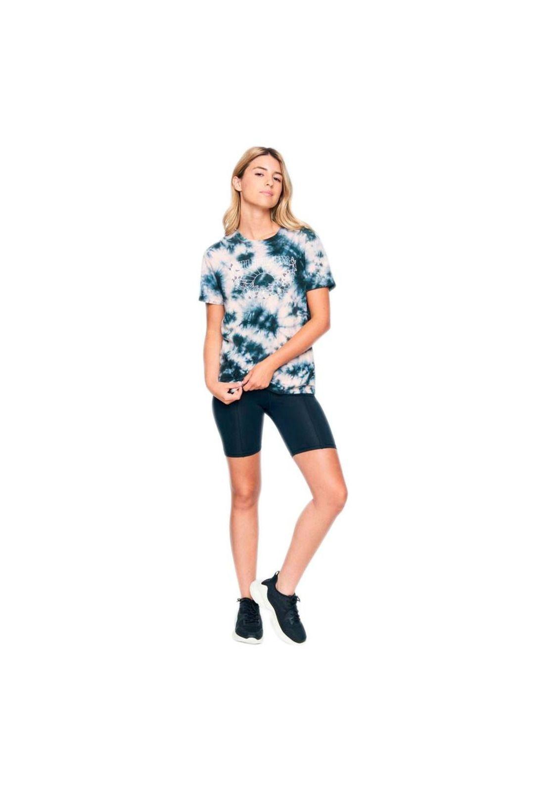 Polera Melody Tie Dye Re Black Coralt Hurley-3