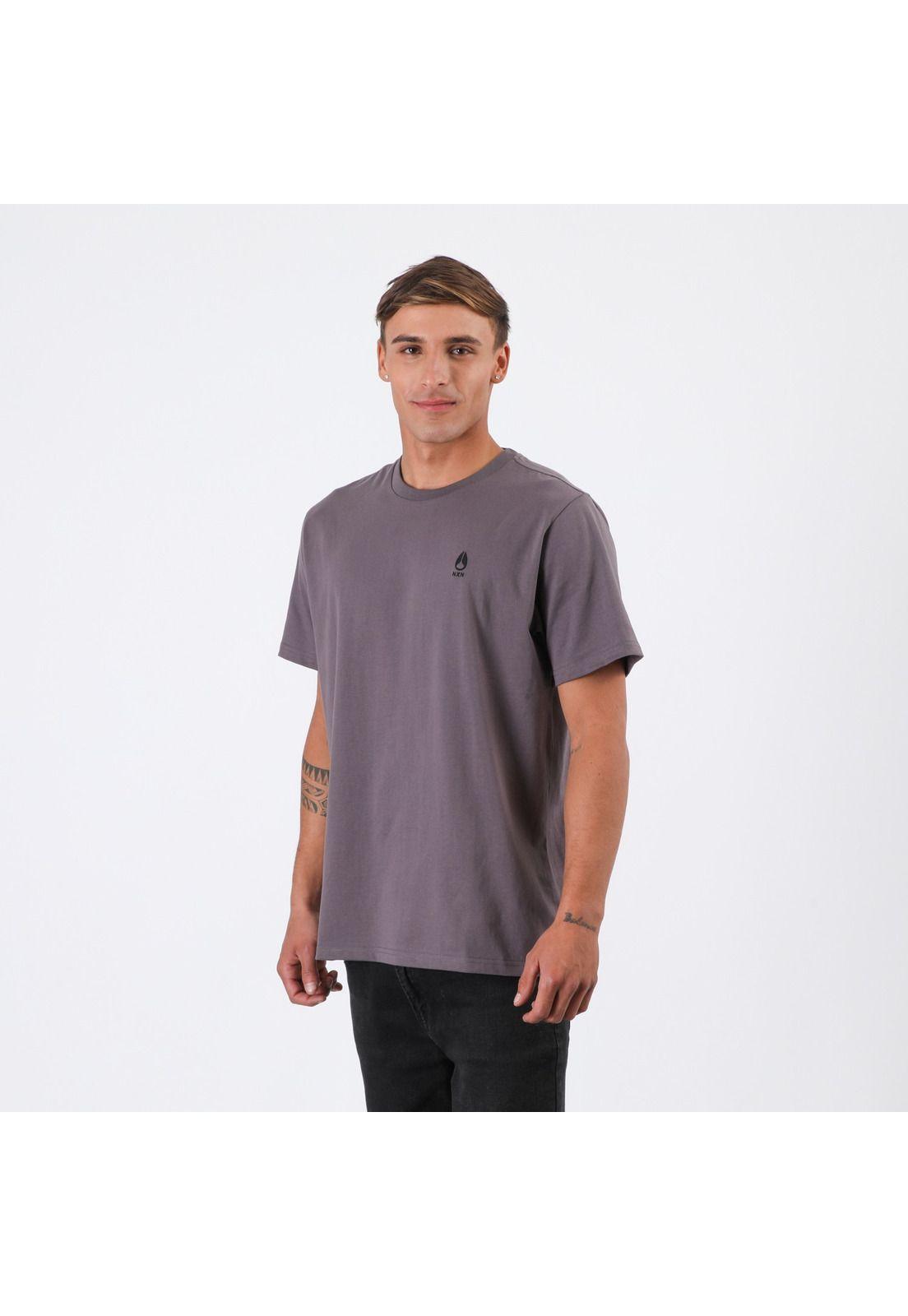Polera Nixon Men Icon Nxn Dark Grey-3