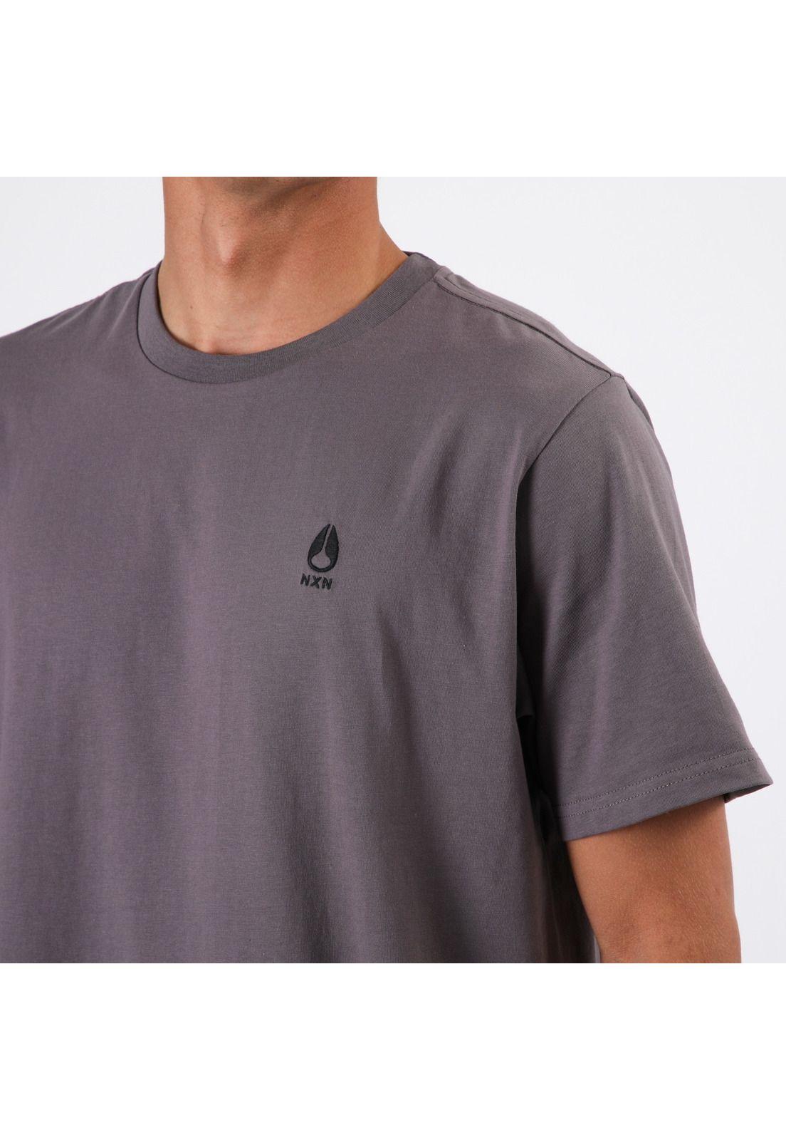 Polera Nixon Men Icon Nxn Dark Grey-4
