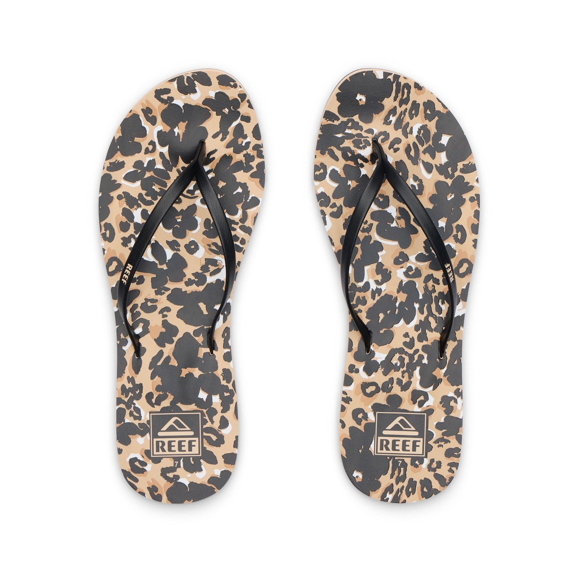 Sandalia Reef Women Bliss Full Flor Cheeta Black-2