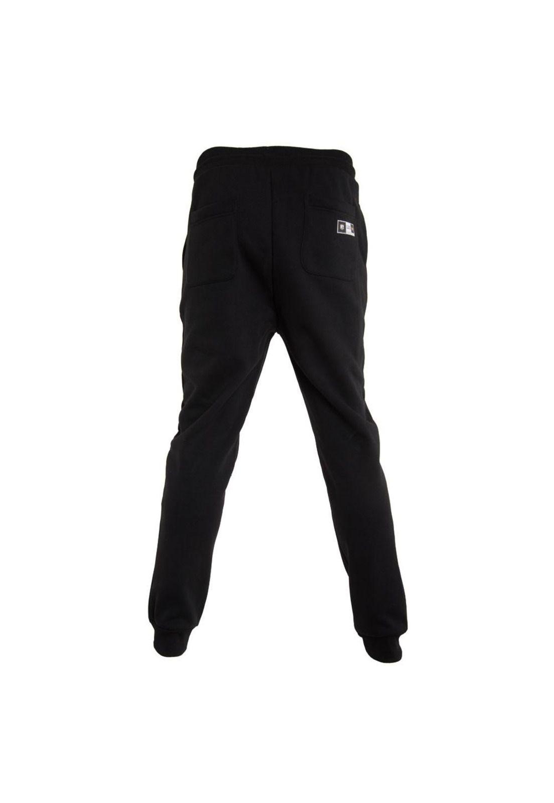 Pantalón Colo Colo Urbano All Black Eterno Campeón Estampado Pierna-2