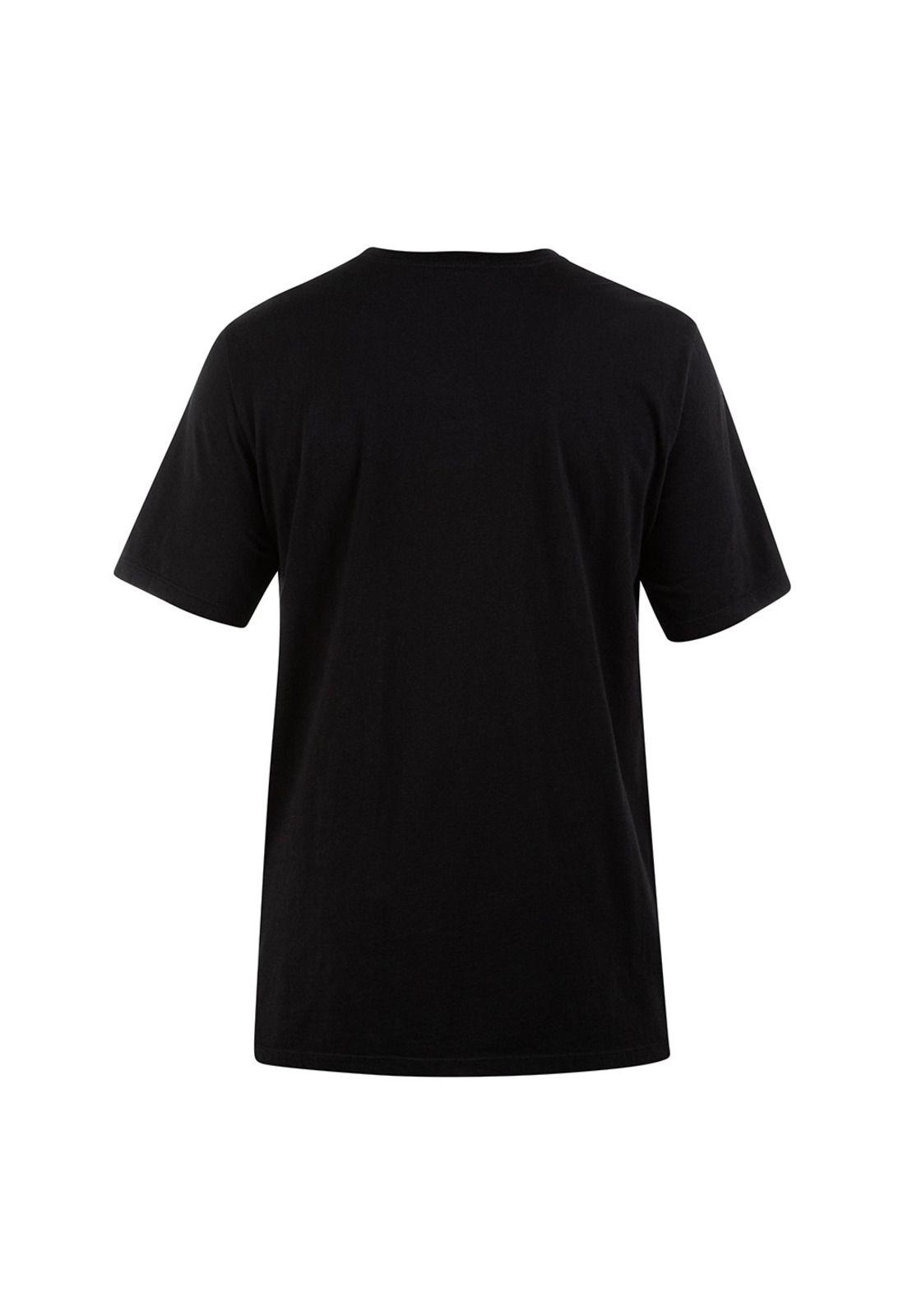 Polera Evd Wsh OAO Solid SS Black Hurley-1