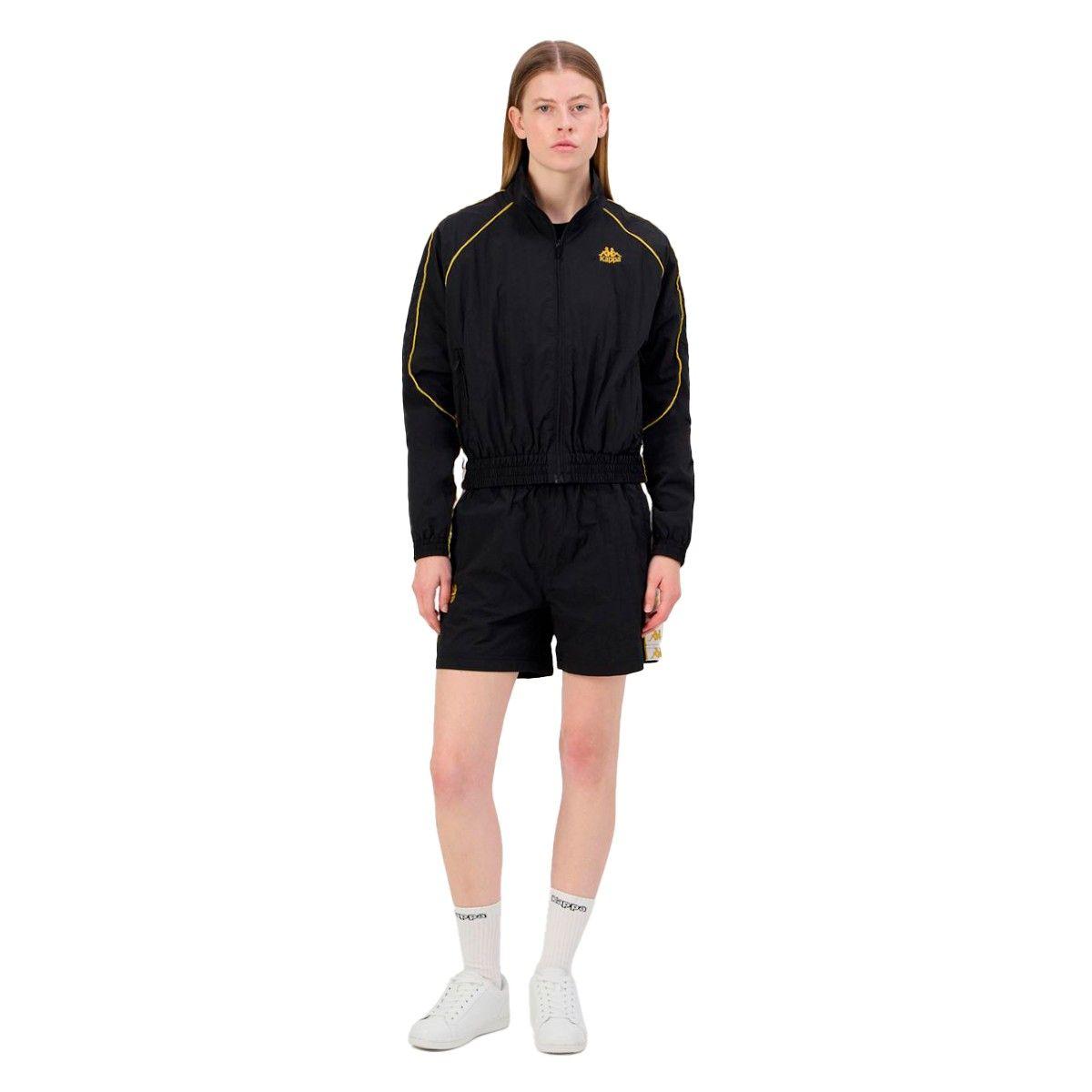 Chaqueta Kappa Women Banda Nolan Black Gold White-3