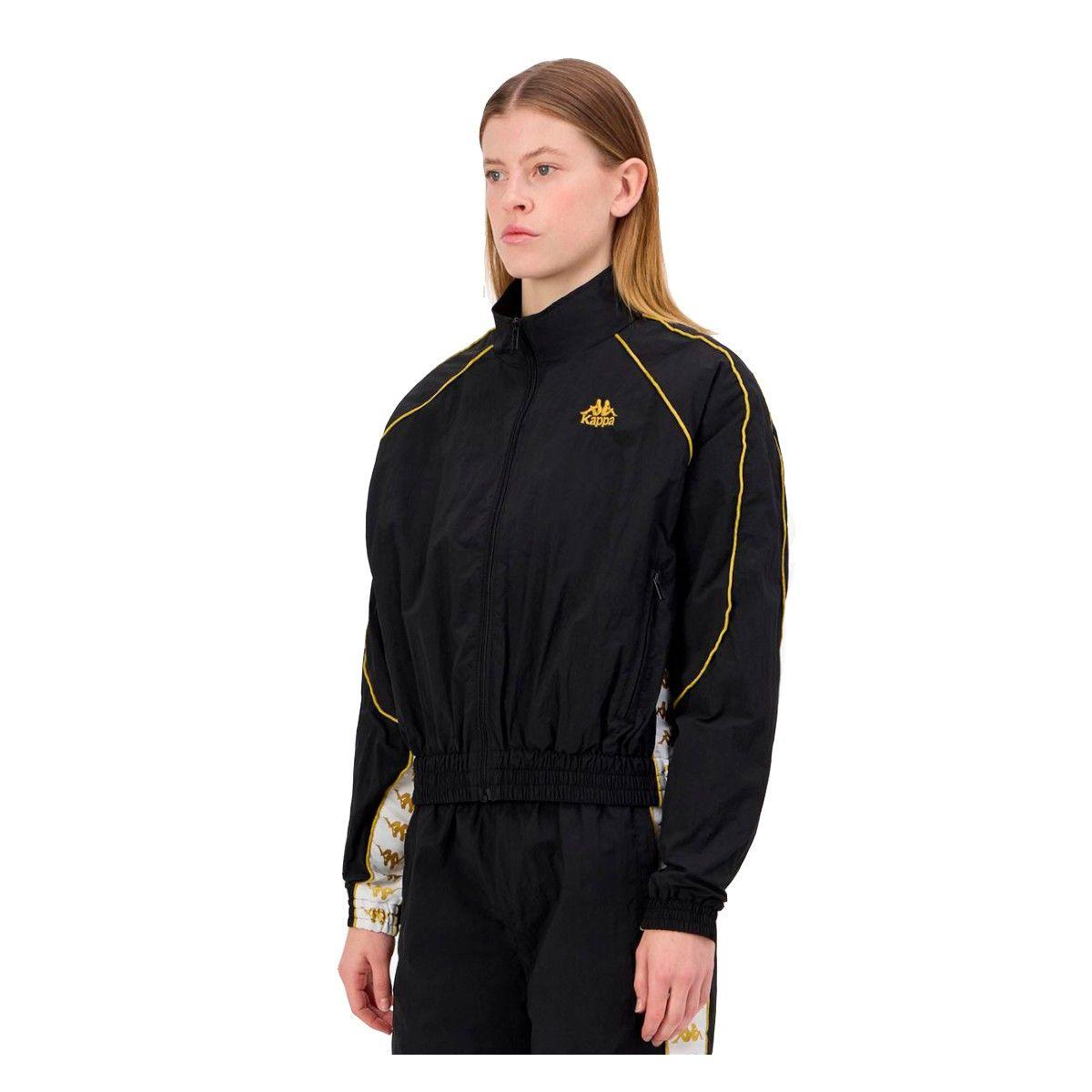 Chaqueta Kappa Women Banda Nolan Black Gold White-5