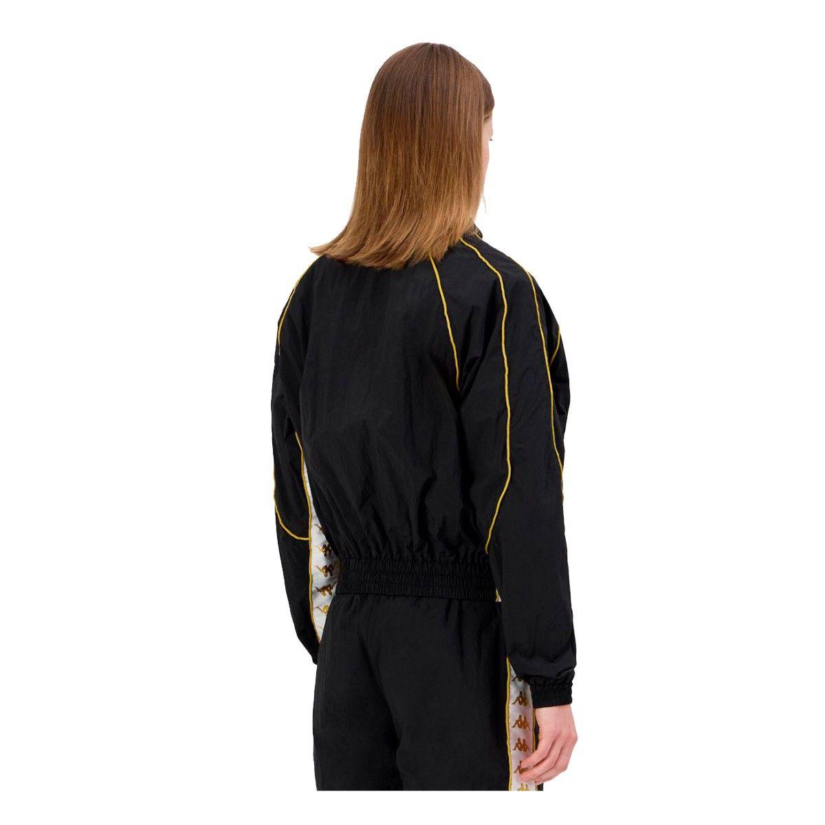 Chaqueta Kappa Women Banda Nolan Black Gold White-6