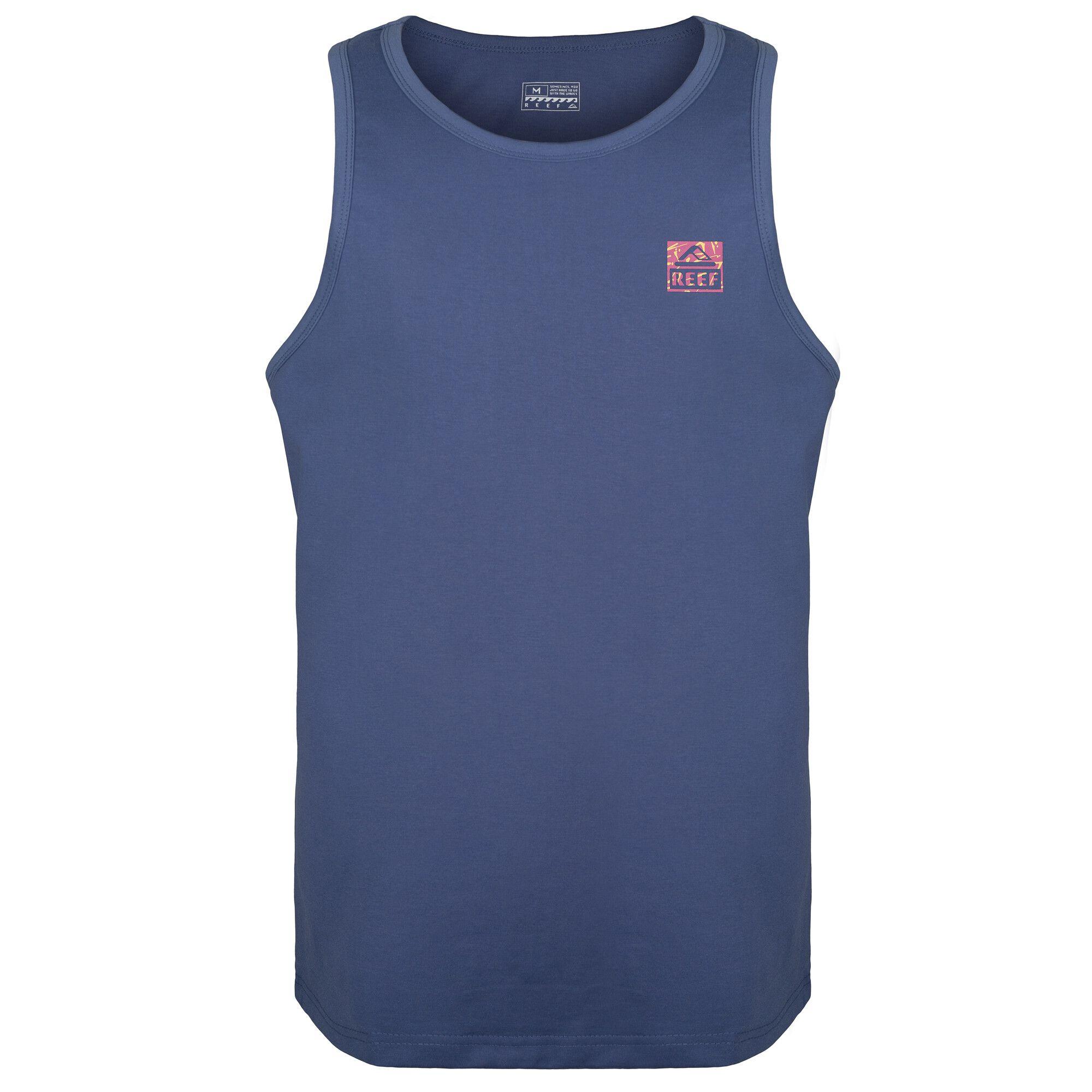 Poleras S/M Reef Hombre Azul-0