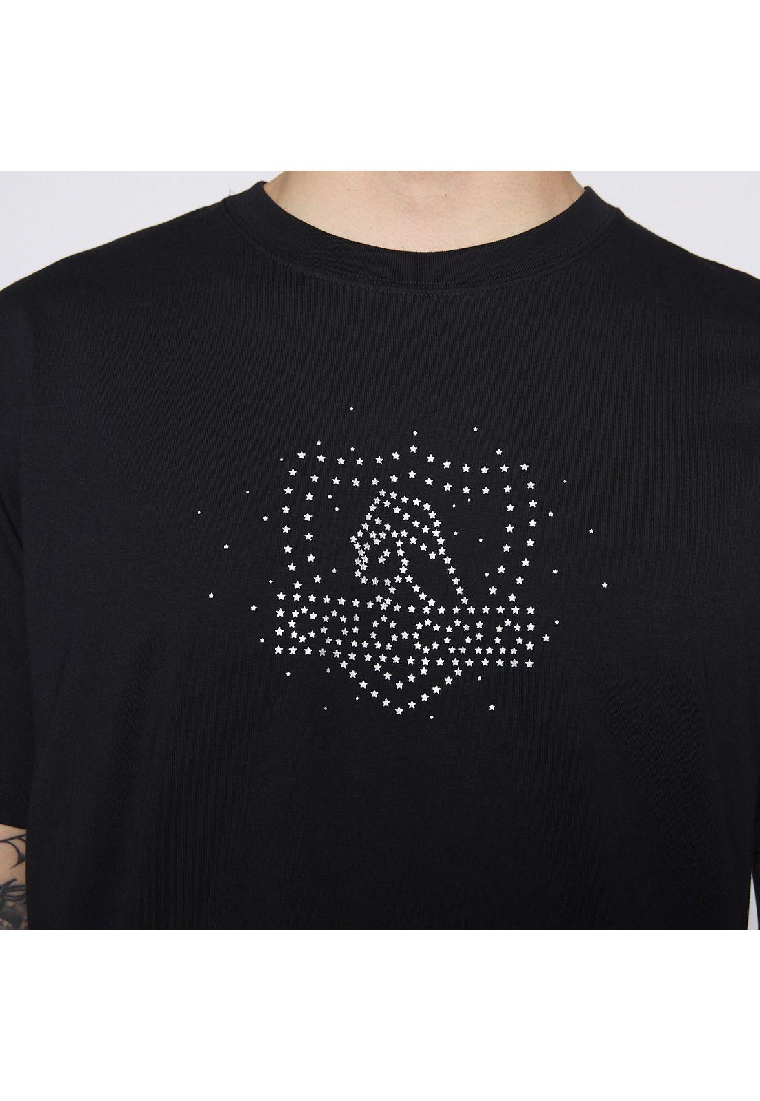 Polera Colo Colo Urbano Hombre Escudo Stars Negro-3