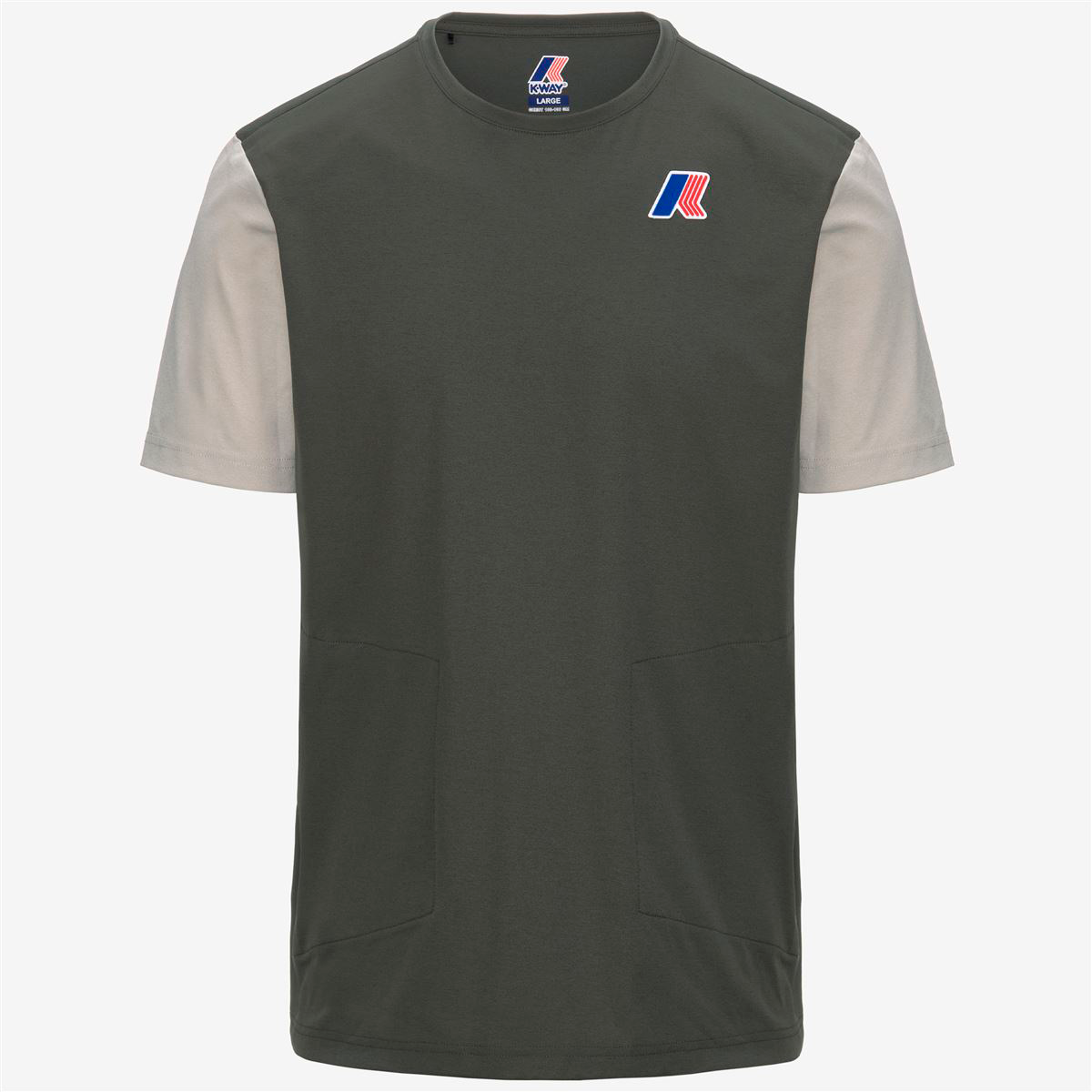 Polera K-Way Leonardo Fioravanti Seril Green Blackish Beige-0