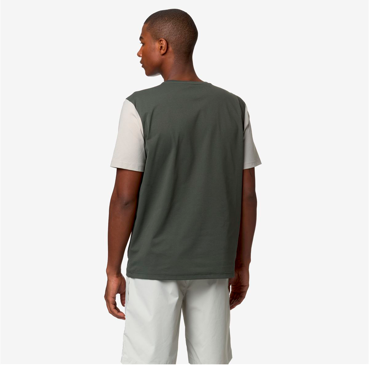 Polera K-Way Leonardo Fioravanti Seril Green Blackish Beige-4