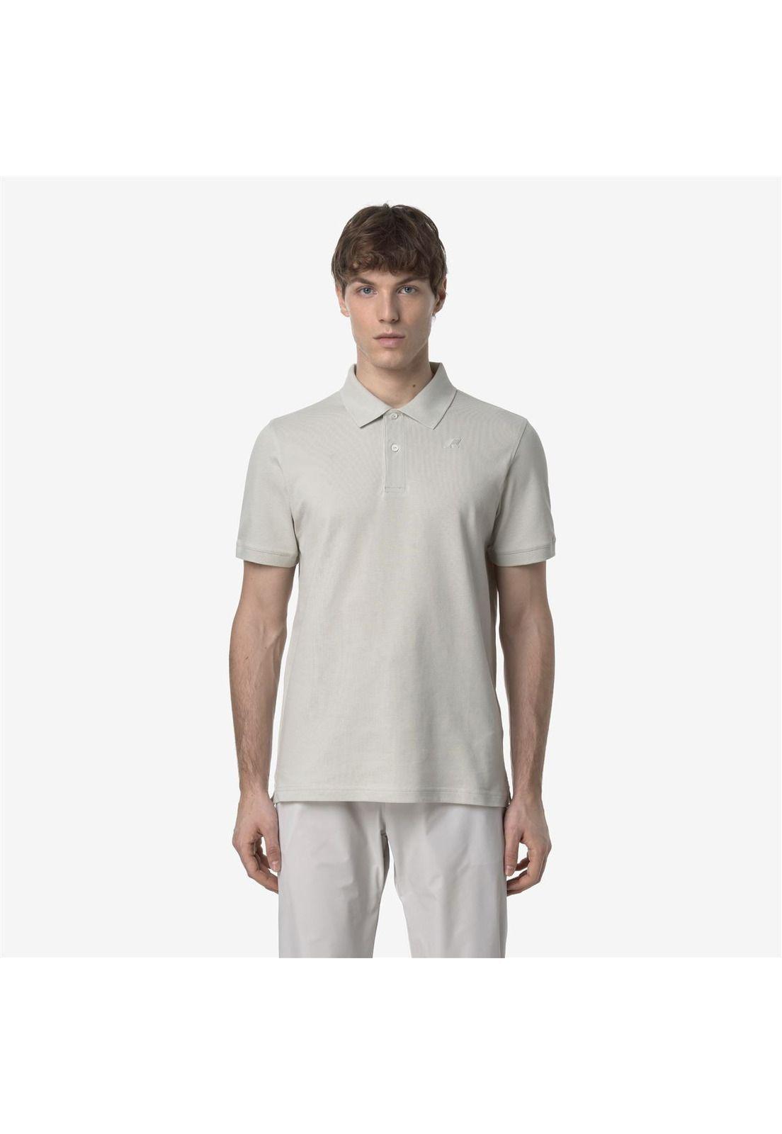 Polera K-Way Men Amedee Pique Beige Light-0