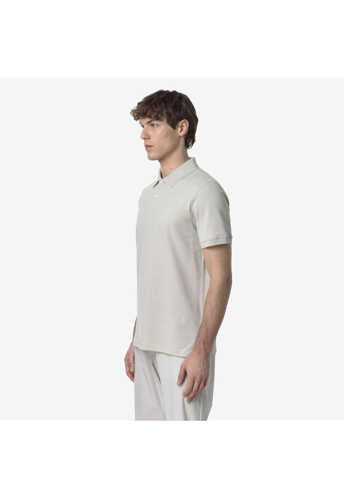 Polera K-Way Men Amedee Pique Beige Light-2