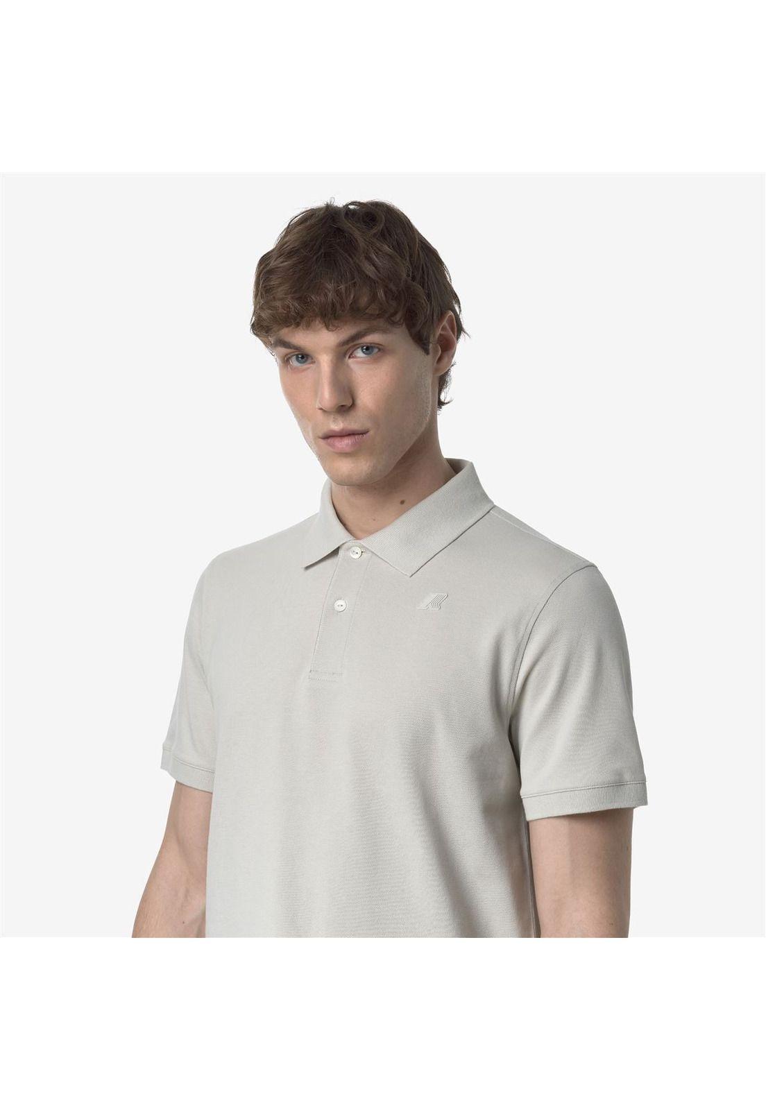 Polera K-Way Men Amedee Pique Beige Light-3