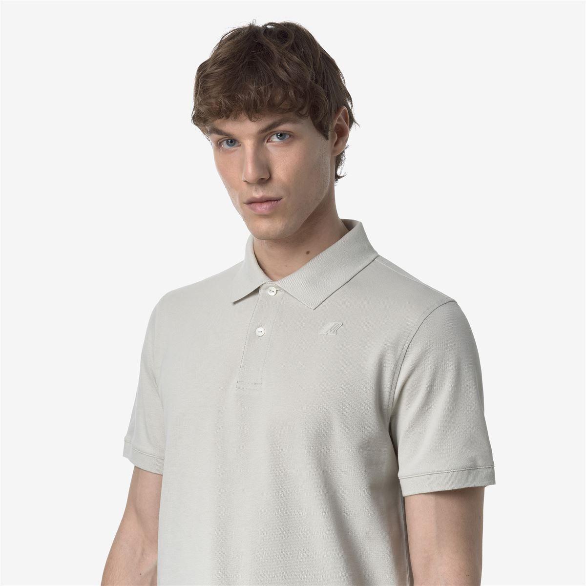 Polera K-Way Men Amedee Pique Beige Light-4