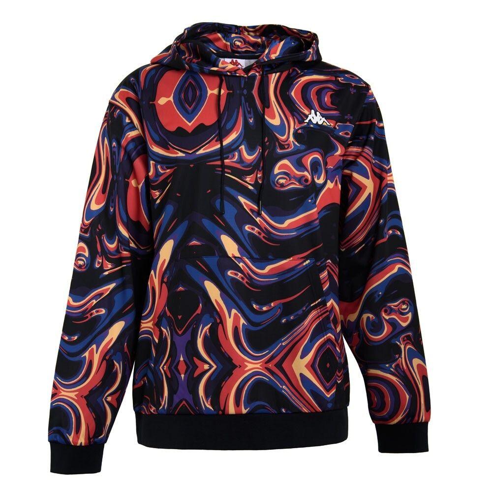 Poleron Men Hoodie Liquid Black Multi-0