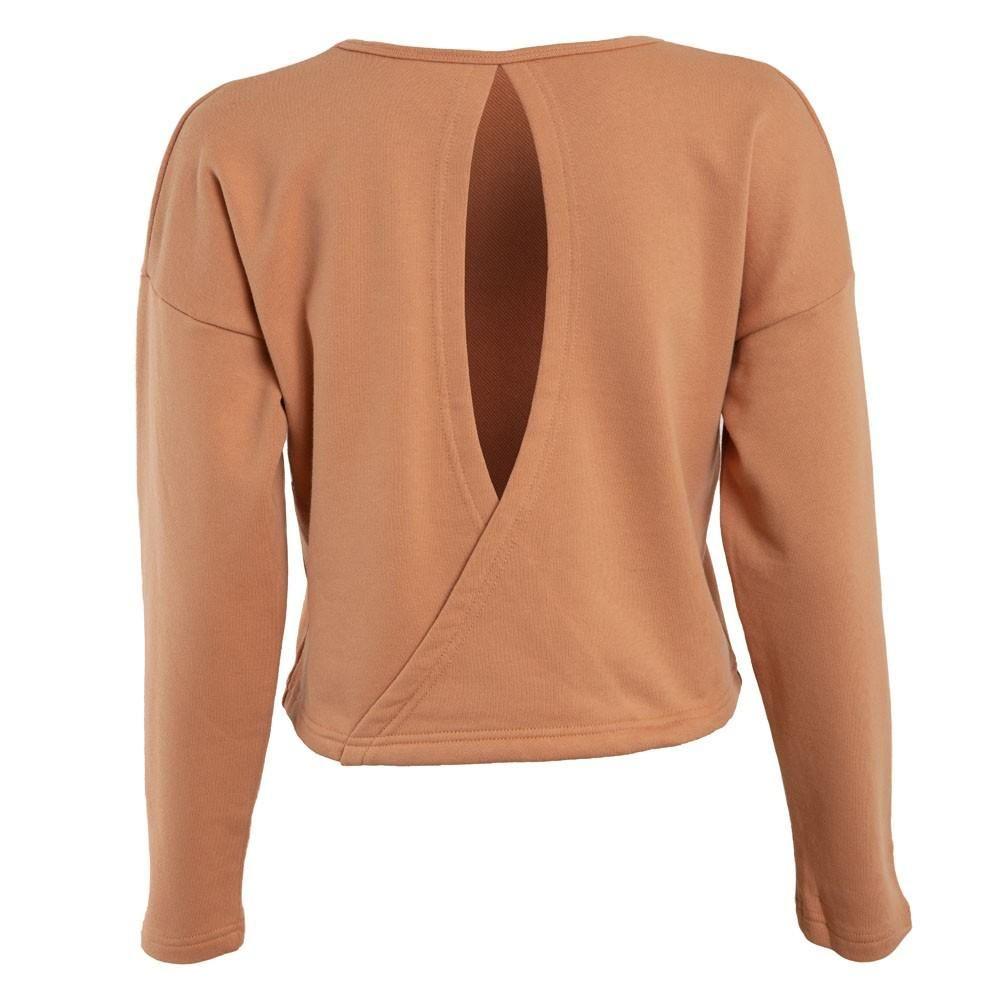 Poleron Niña Orange Crew-1