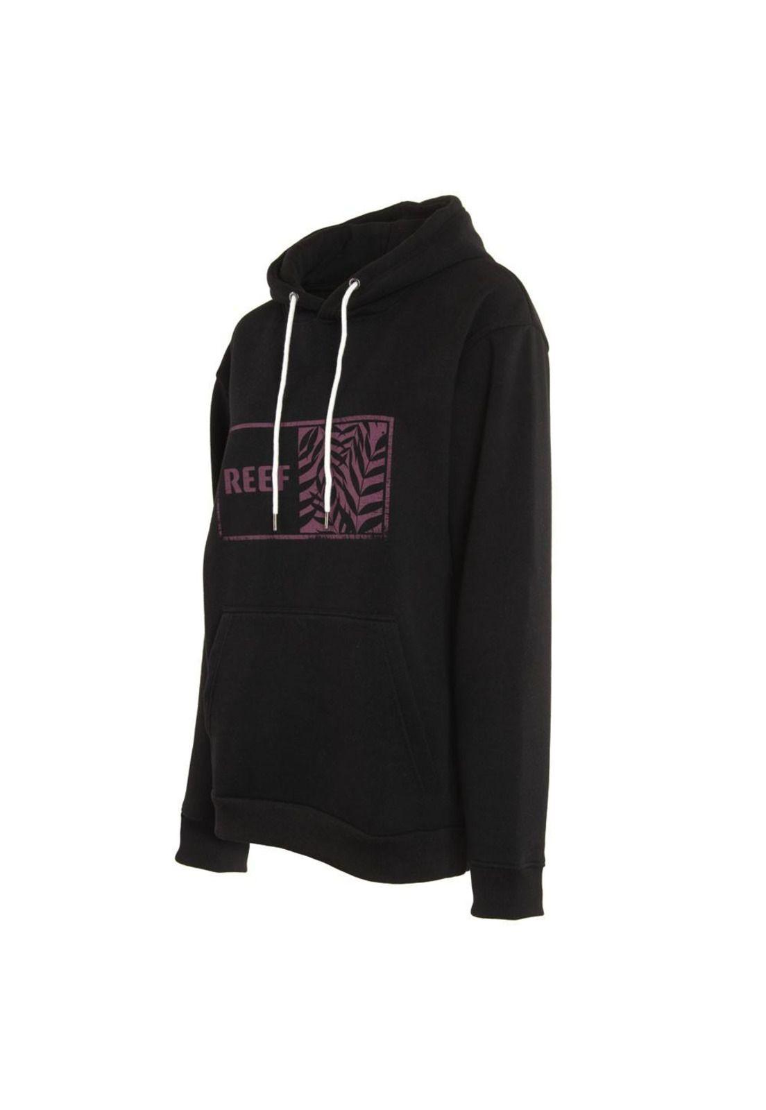 Poleron Men Hoodie Black Burgundy-1