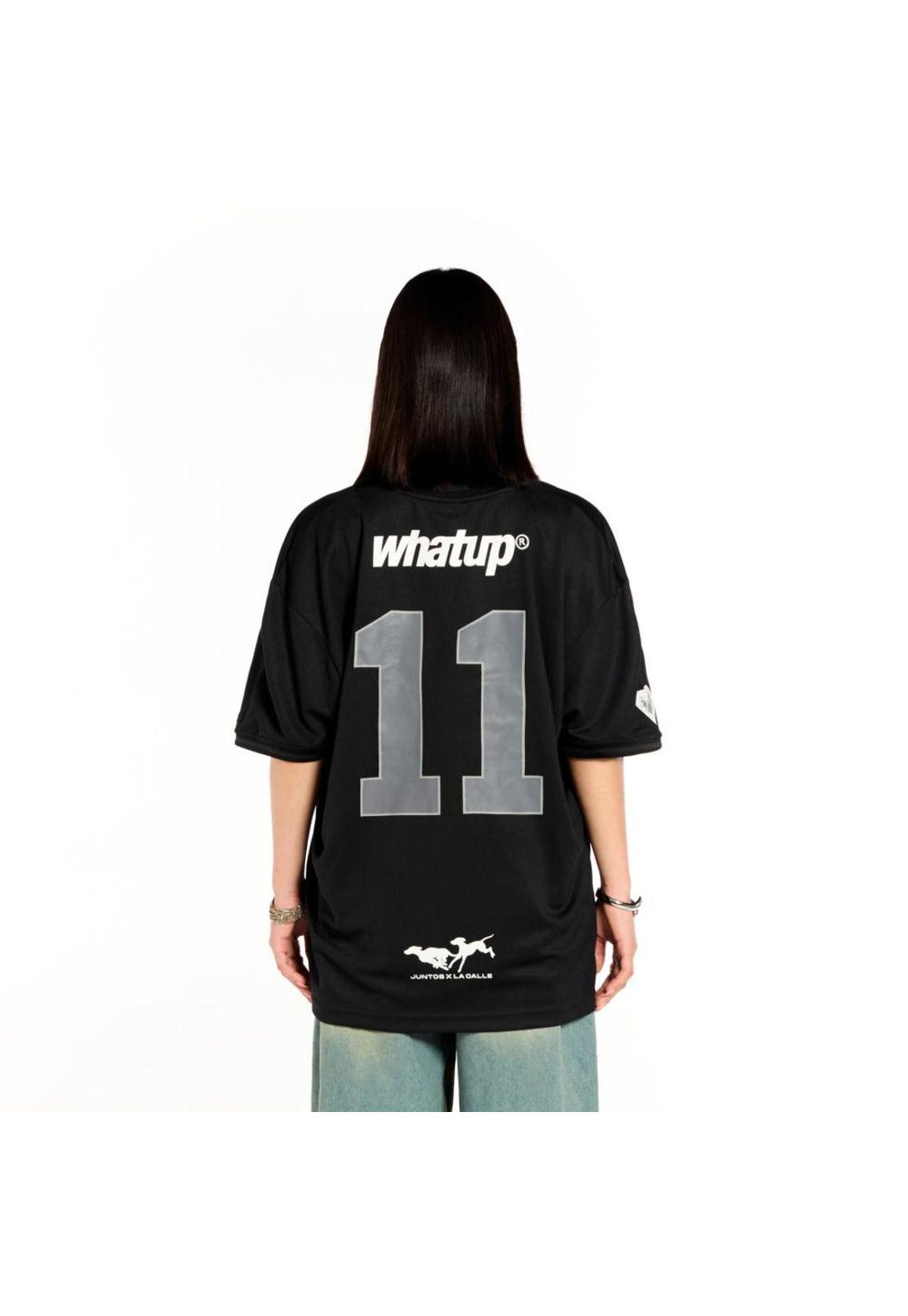 Polera Whatup Hombre Deportiva Negro-1