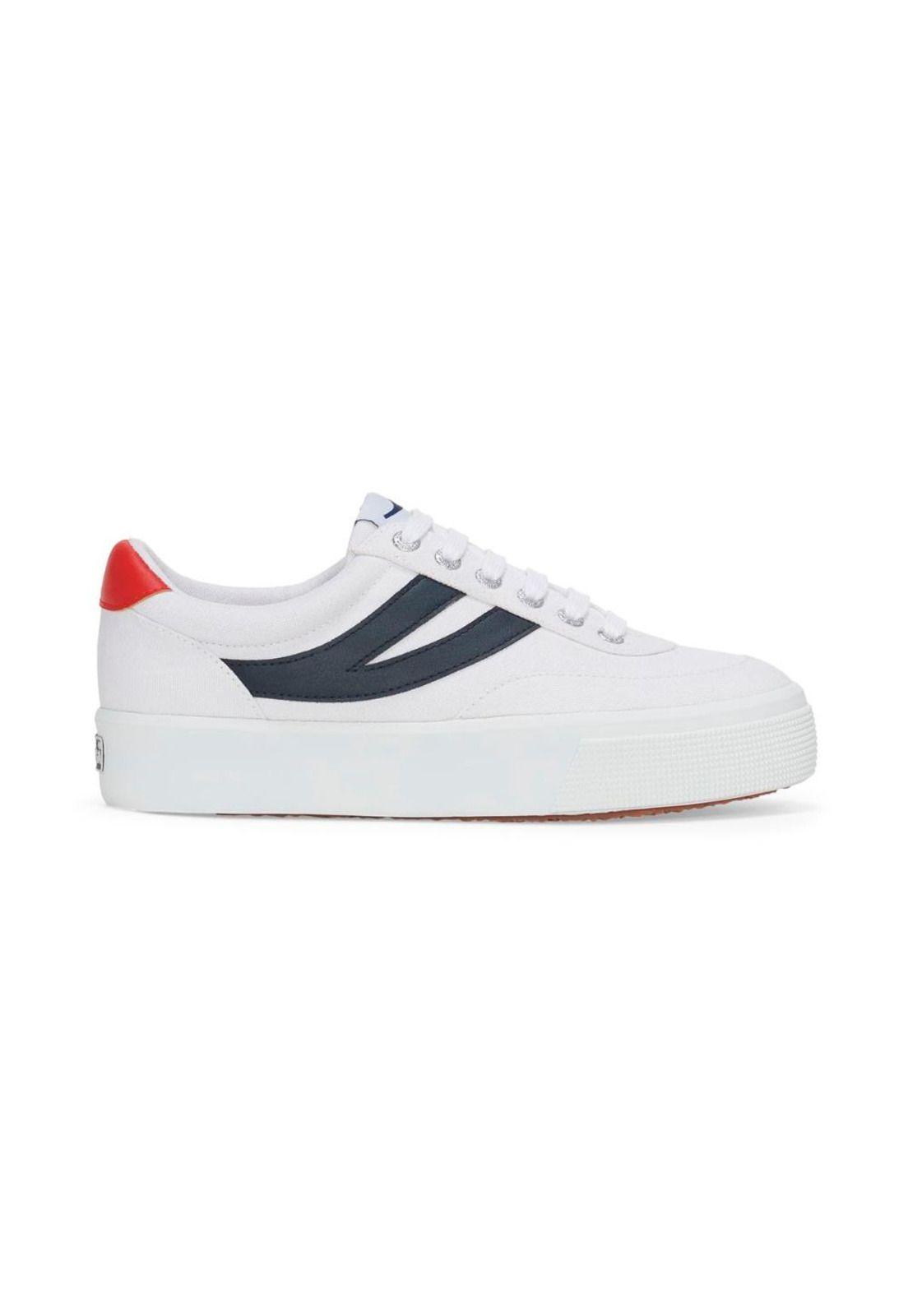 Zapatilla 2740 Platform Block White Navy Red-0