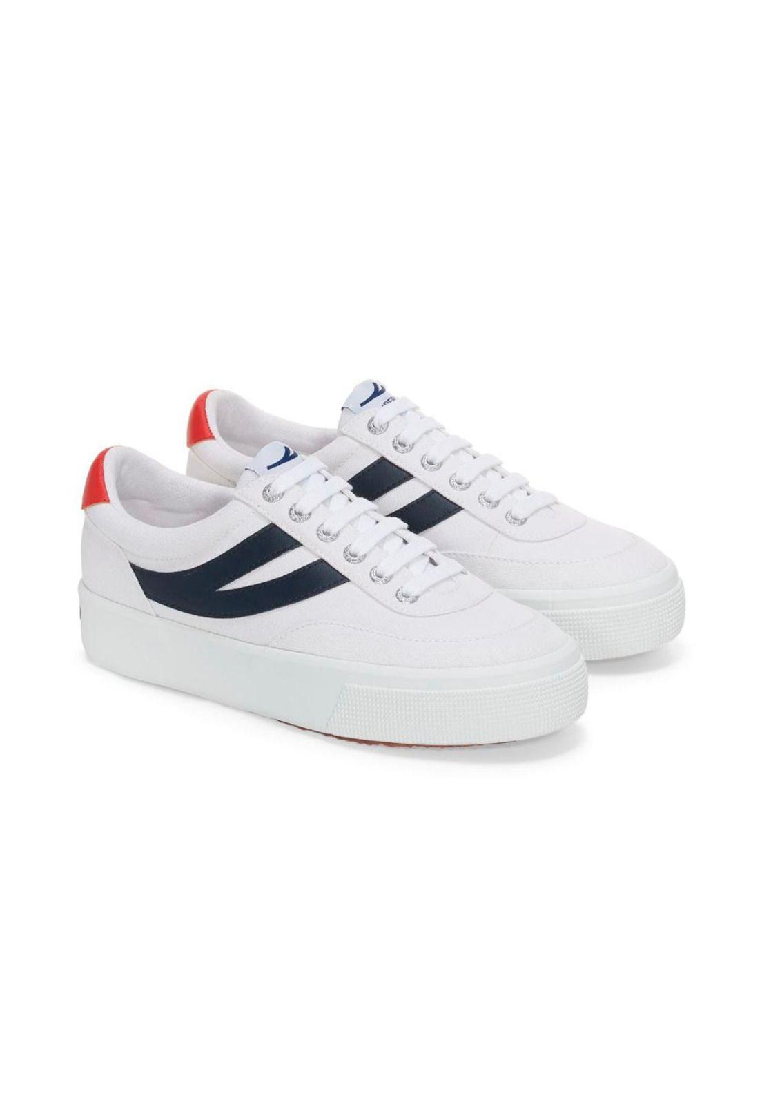 Zapatilla 2740 Platform Block White Navy Red-1