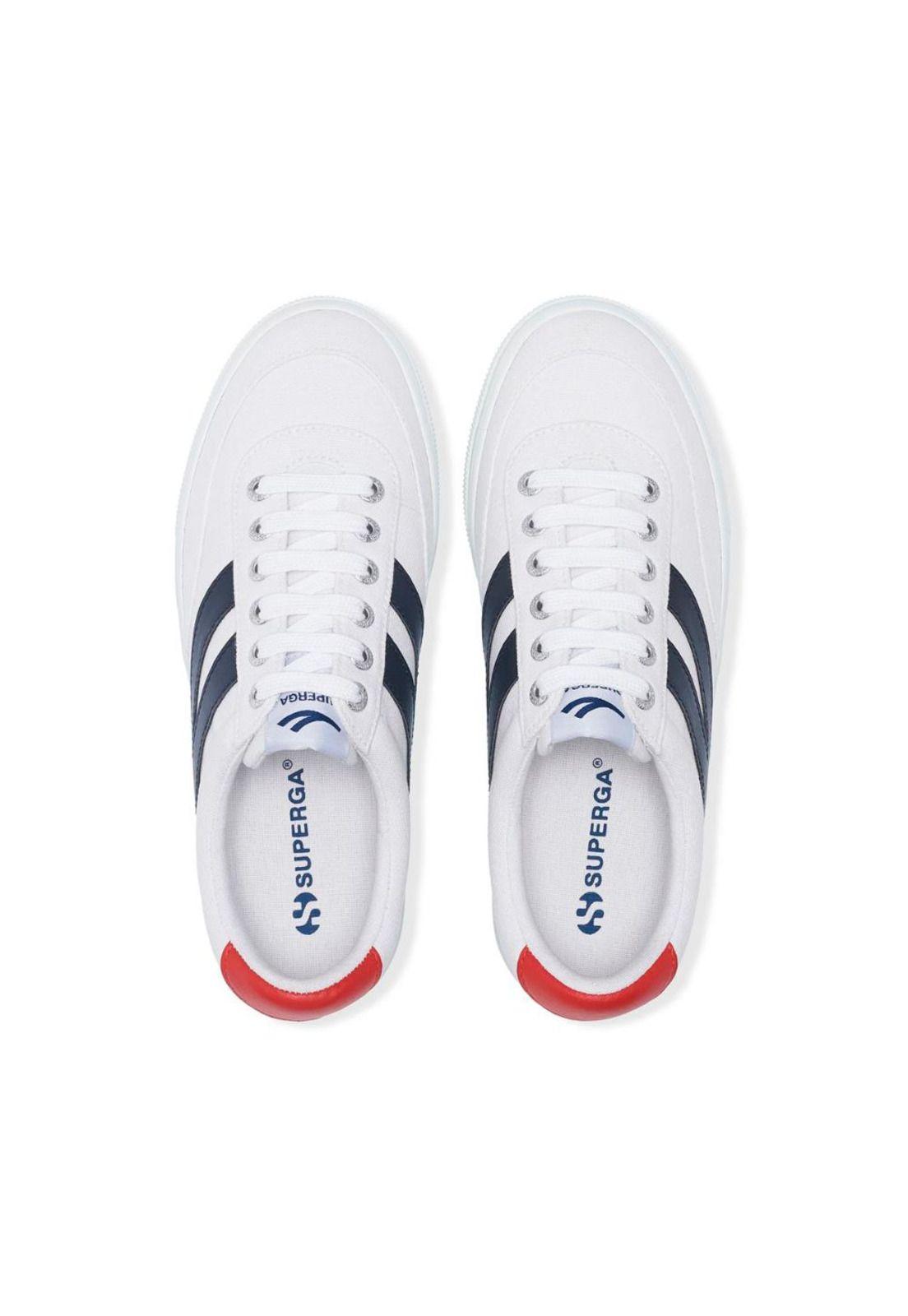 Zapatilla 2740 Platform Block White Navy Red-3