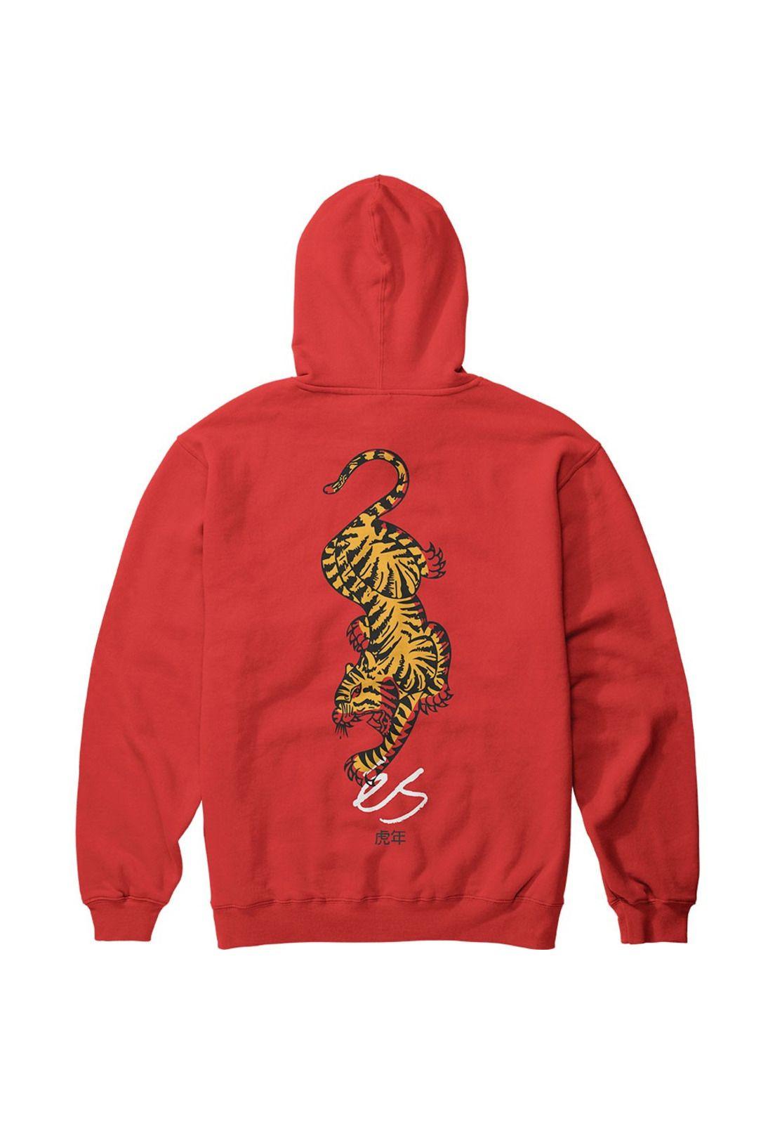 Poleron Tiger Hoodie Red-1