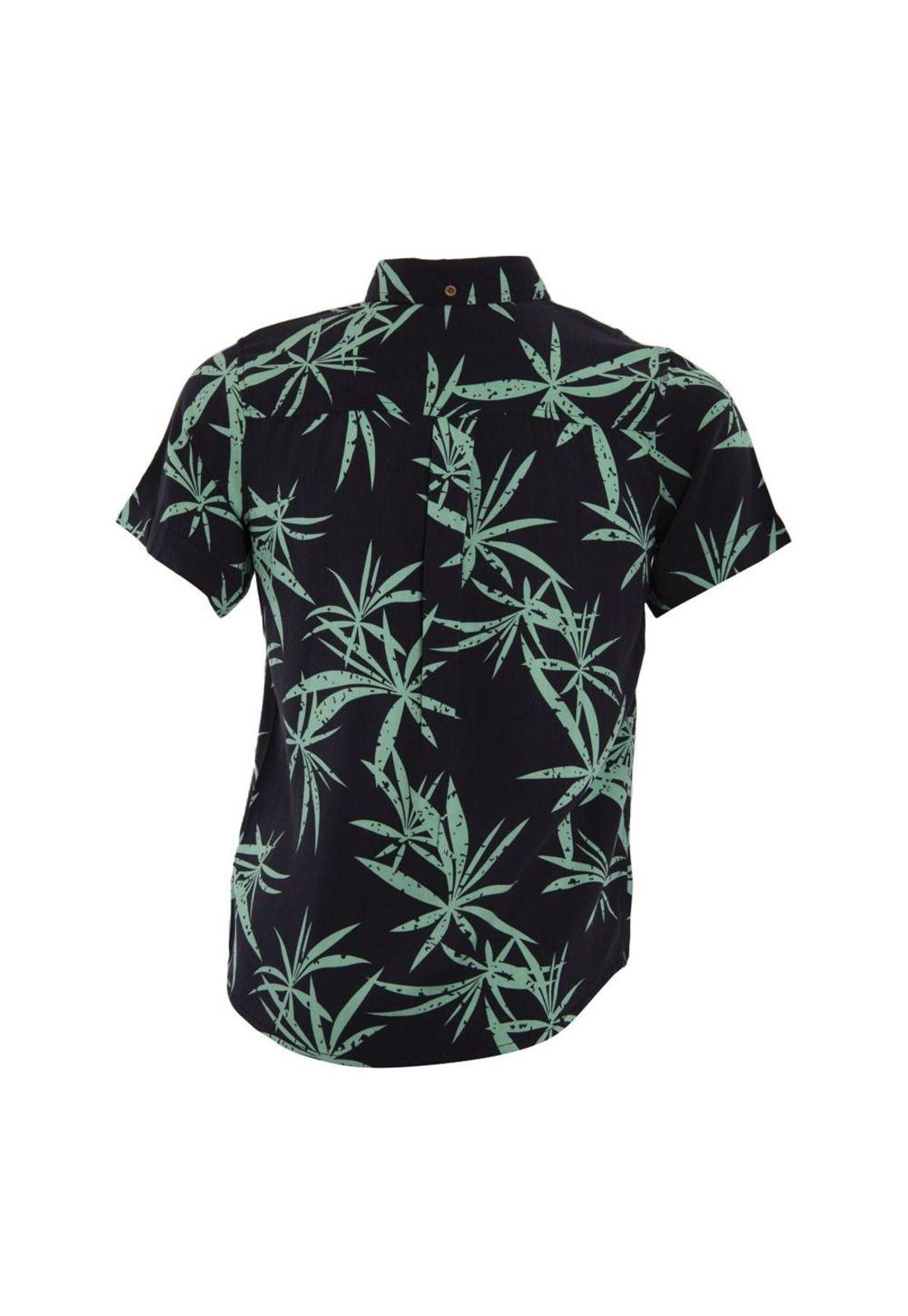 Camisa Kids Black Palm Green-2