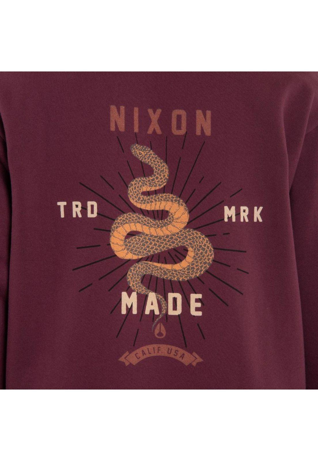 Poleron Men Zipper Snake Burgundy-3