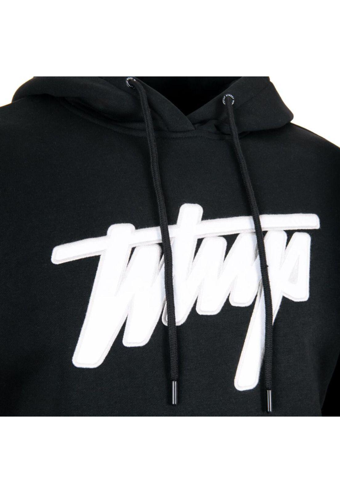 Poleron Whatup Hombre Logo Negro-3