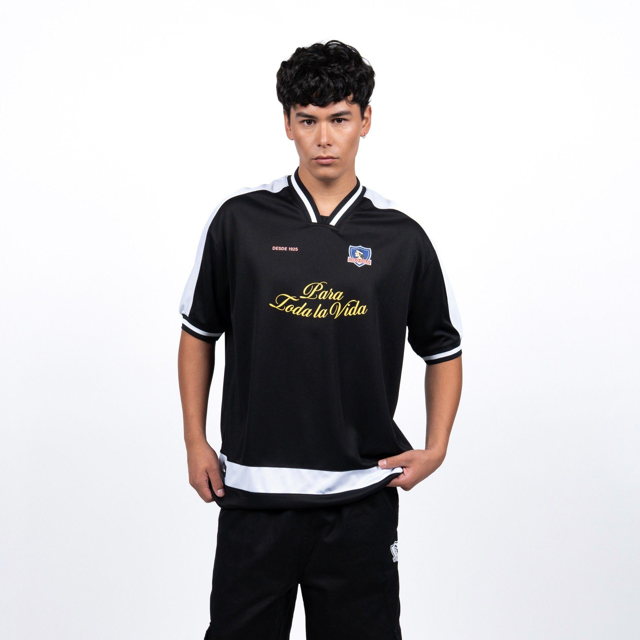 Polera Colo-Colo Urbano "Para Toda la Vida" Negro y Blanco-0