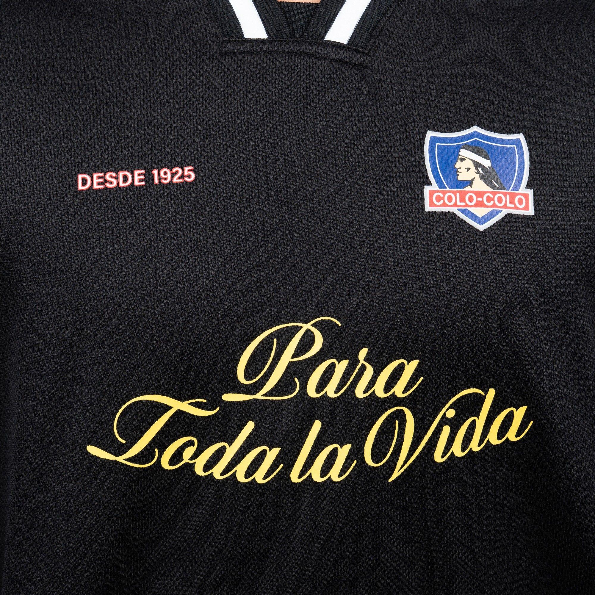 Polera Colo-Colo Urbano "Para Toda la Vida" Negro y Blanco-2